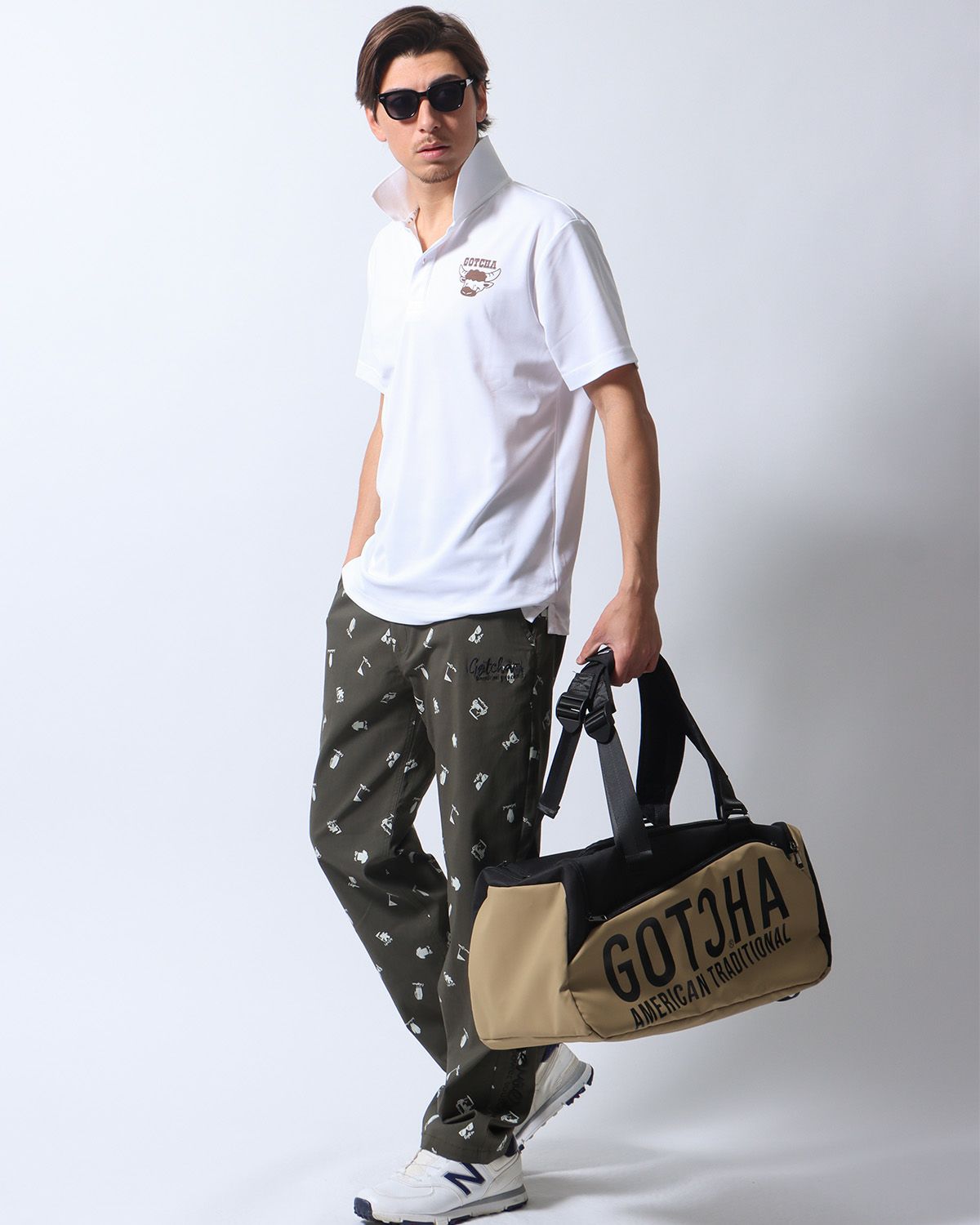 ホワイト：180cm/70kg(Lサイズ着用)