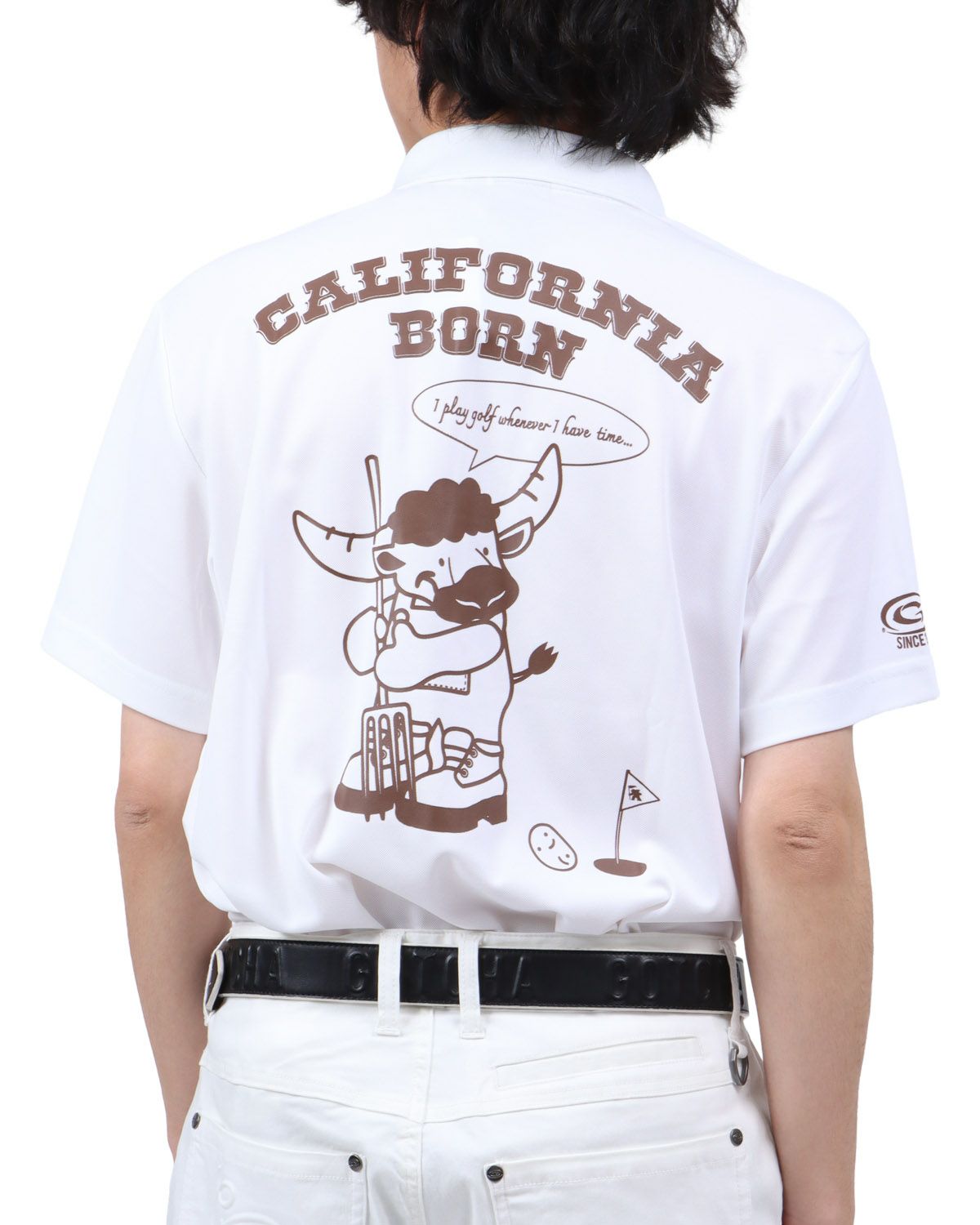 ホワイト：173cm63kg(Lサイズ着用)