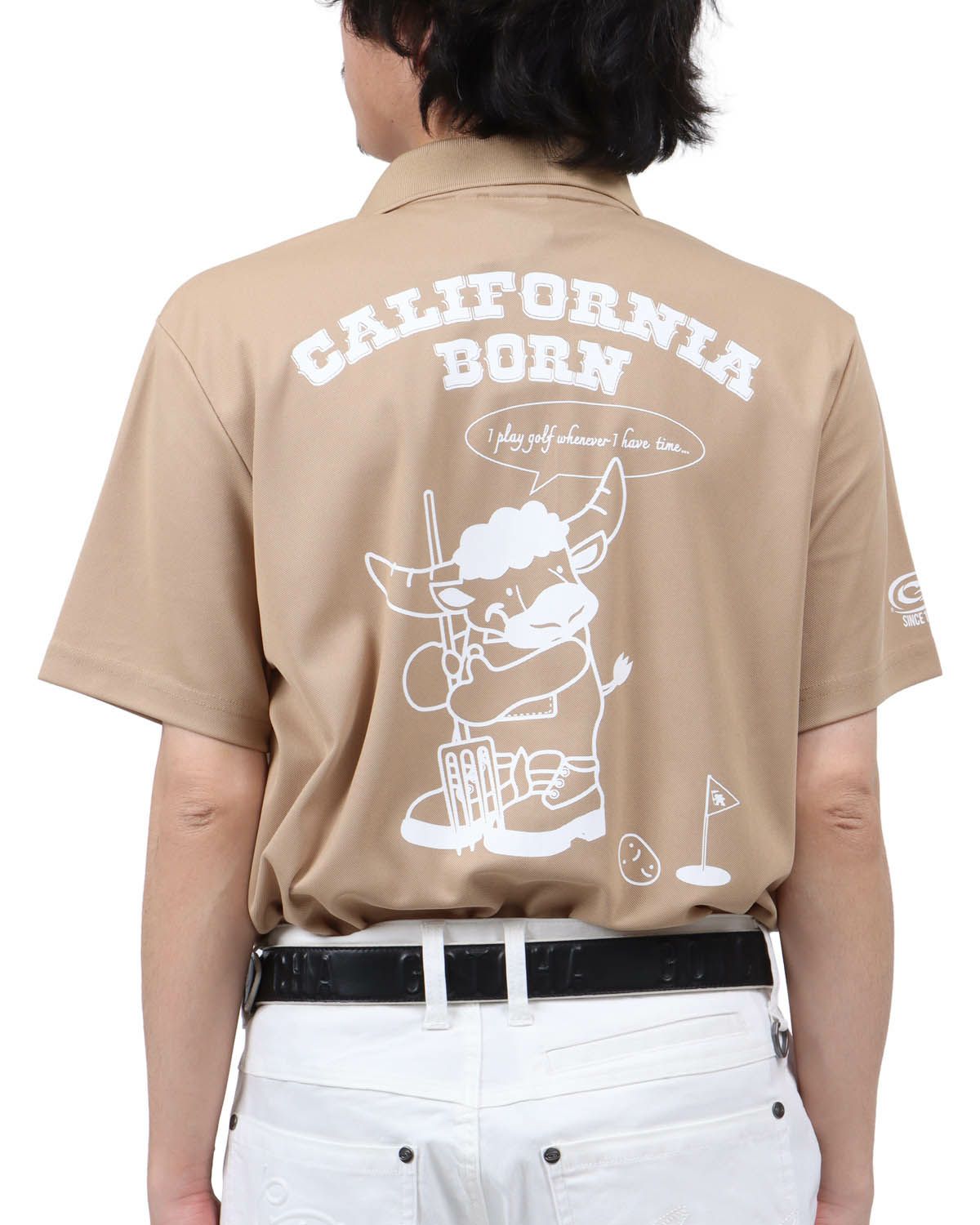 ベージュ：173cm63kg(Lサイズ着用)