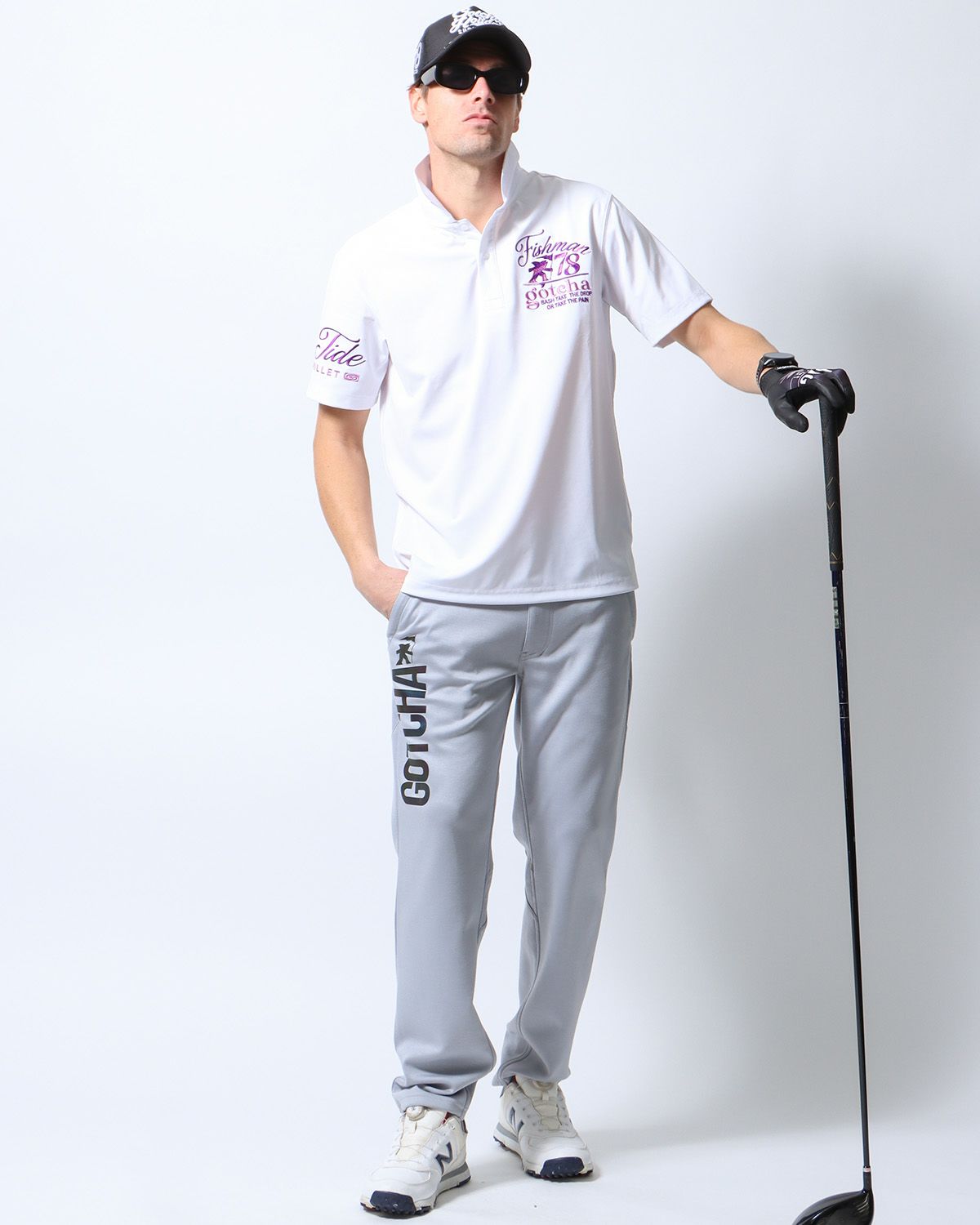 ホワイト：183cm/70kg(Lサイズ着用)