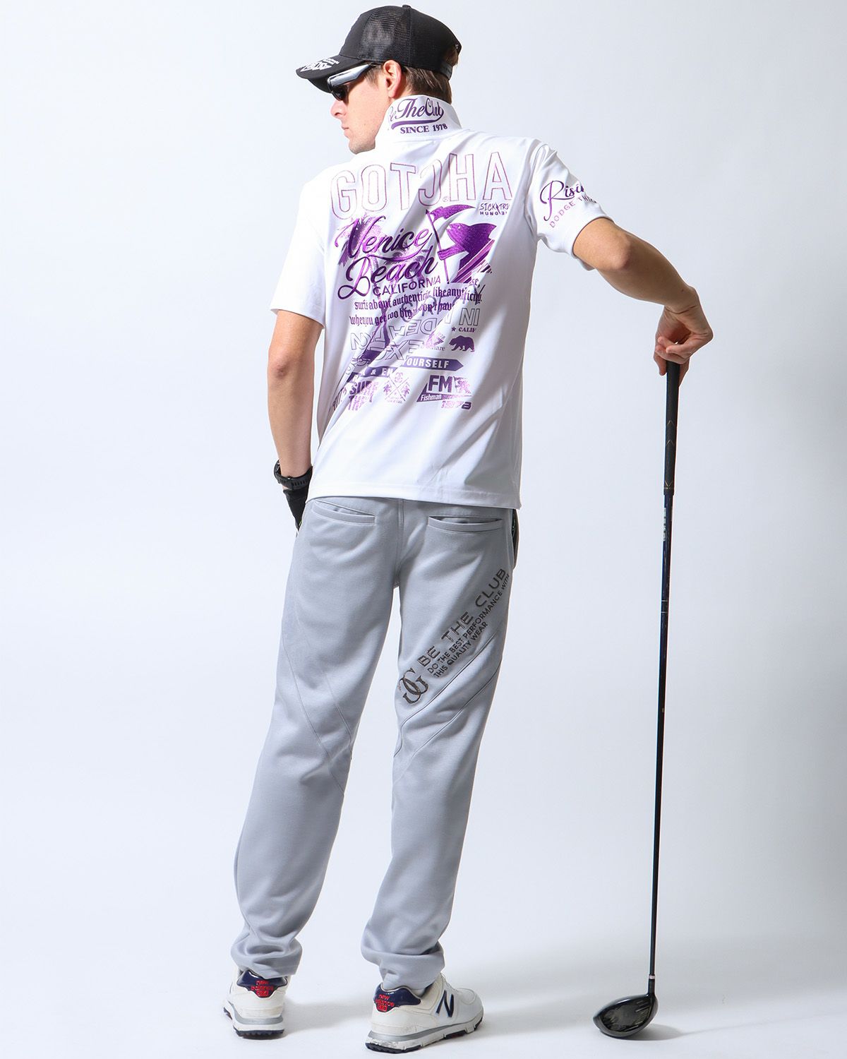 ホワイト：183cm/70kg(Lサイズ着用)