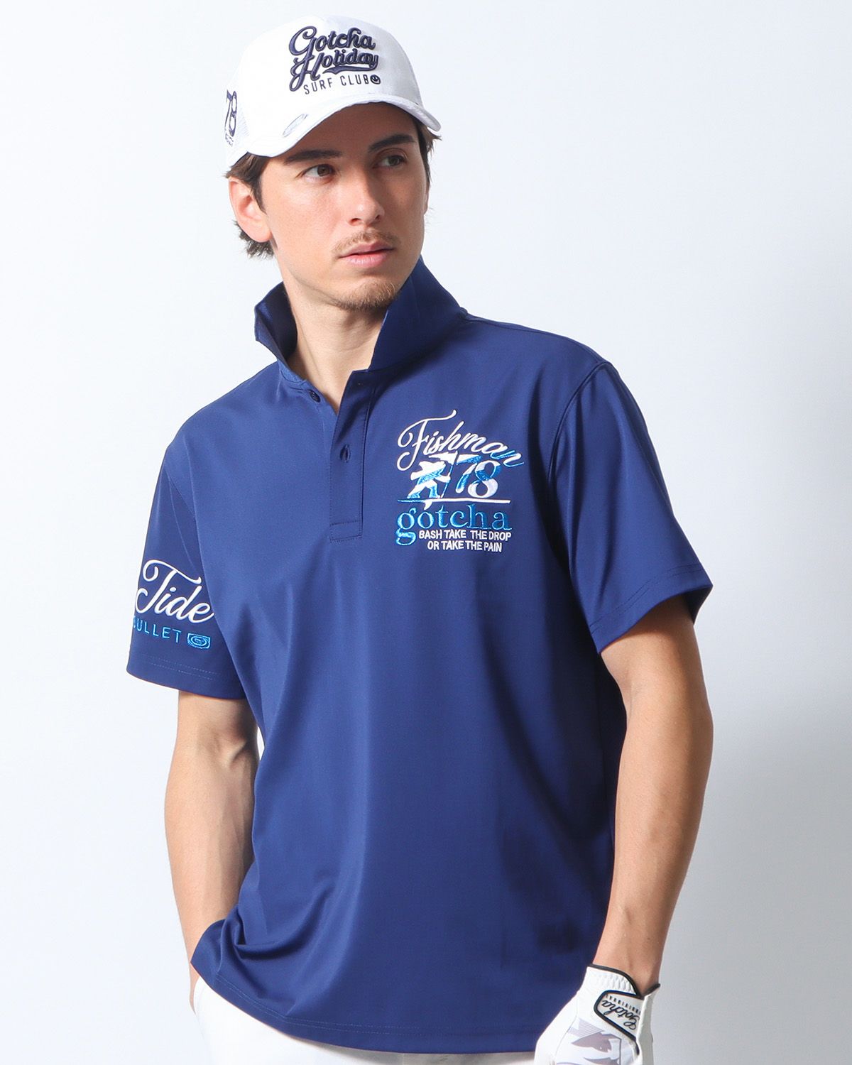 ネイビー：180cm/70kg(Lサイズ着用)