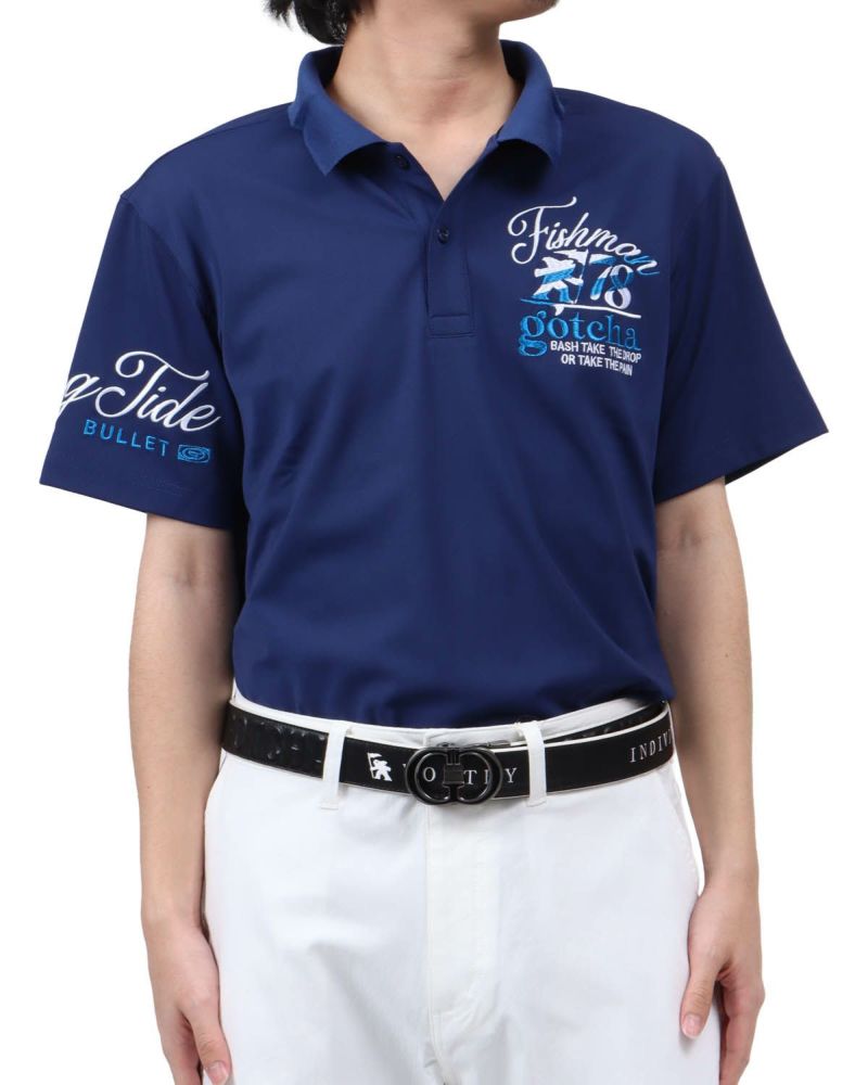 ネイビー：173cm63kg(Lサイズ着用)