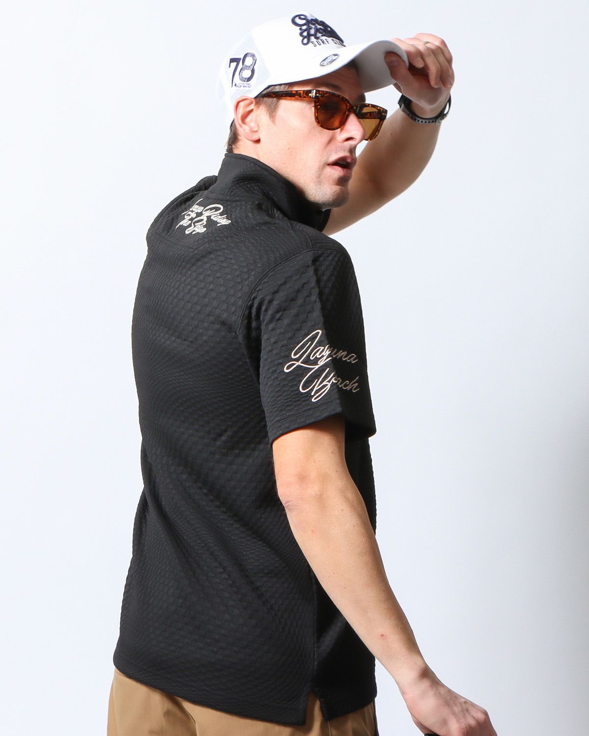 ブラック：183cm/70kg(Lサイズ着用)