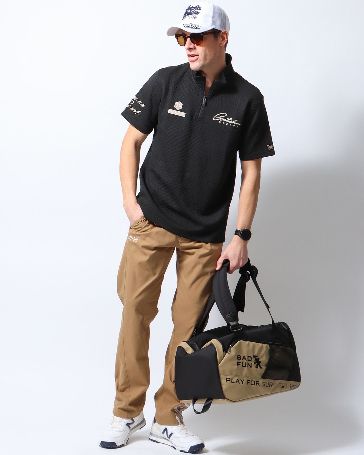 ブラック：183cm/70kg(Lサイズ着用)