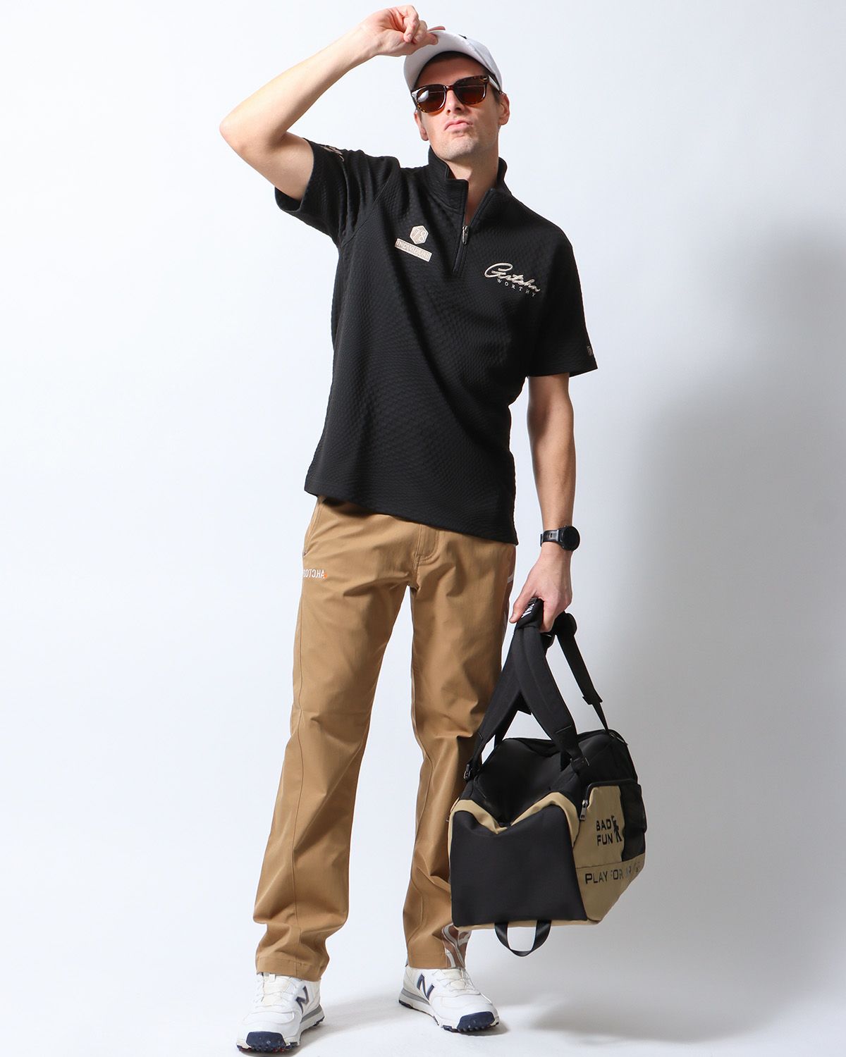 ブラック：183cm/70kg(Lサイズ着用)