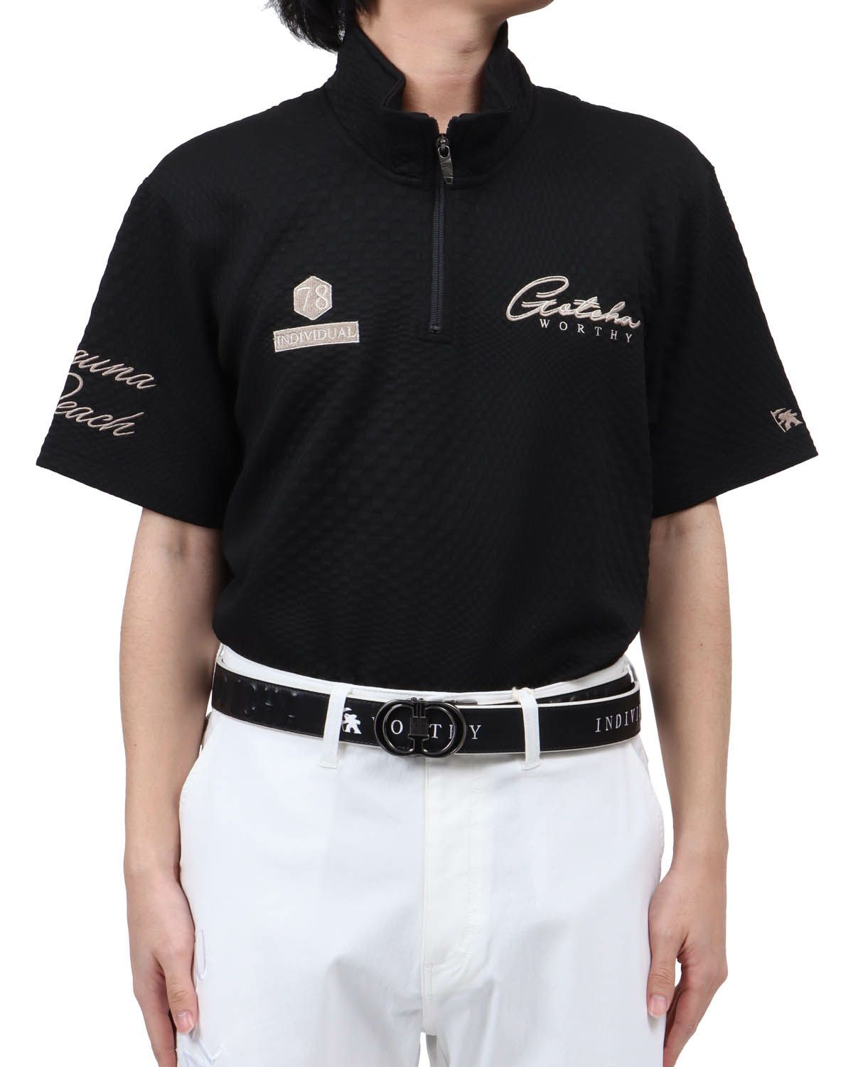 ブラック：173cm63kg(Lサイズ着用)