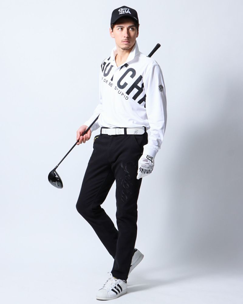 GOTCHA GOLF] ドライ UVカット ビッグロゴ 鹿の子 ロングポロ | PEET