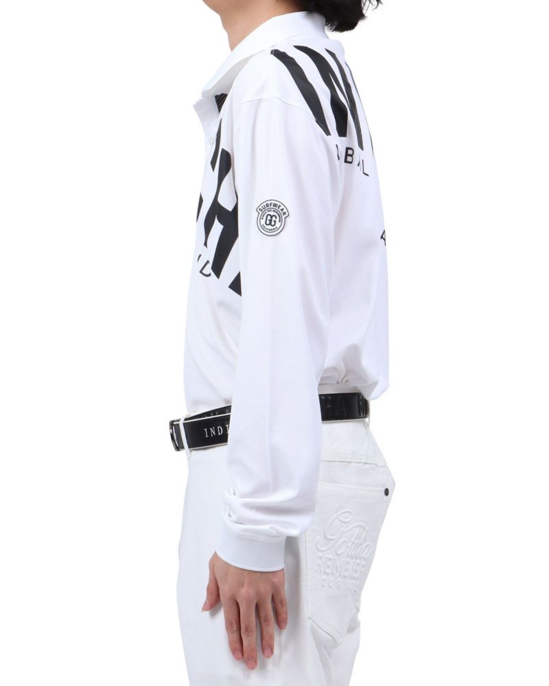 ホワイト：173cm63kg(Lサイズ着用)