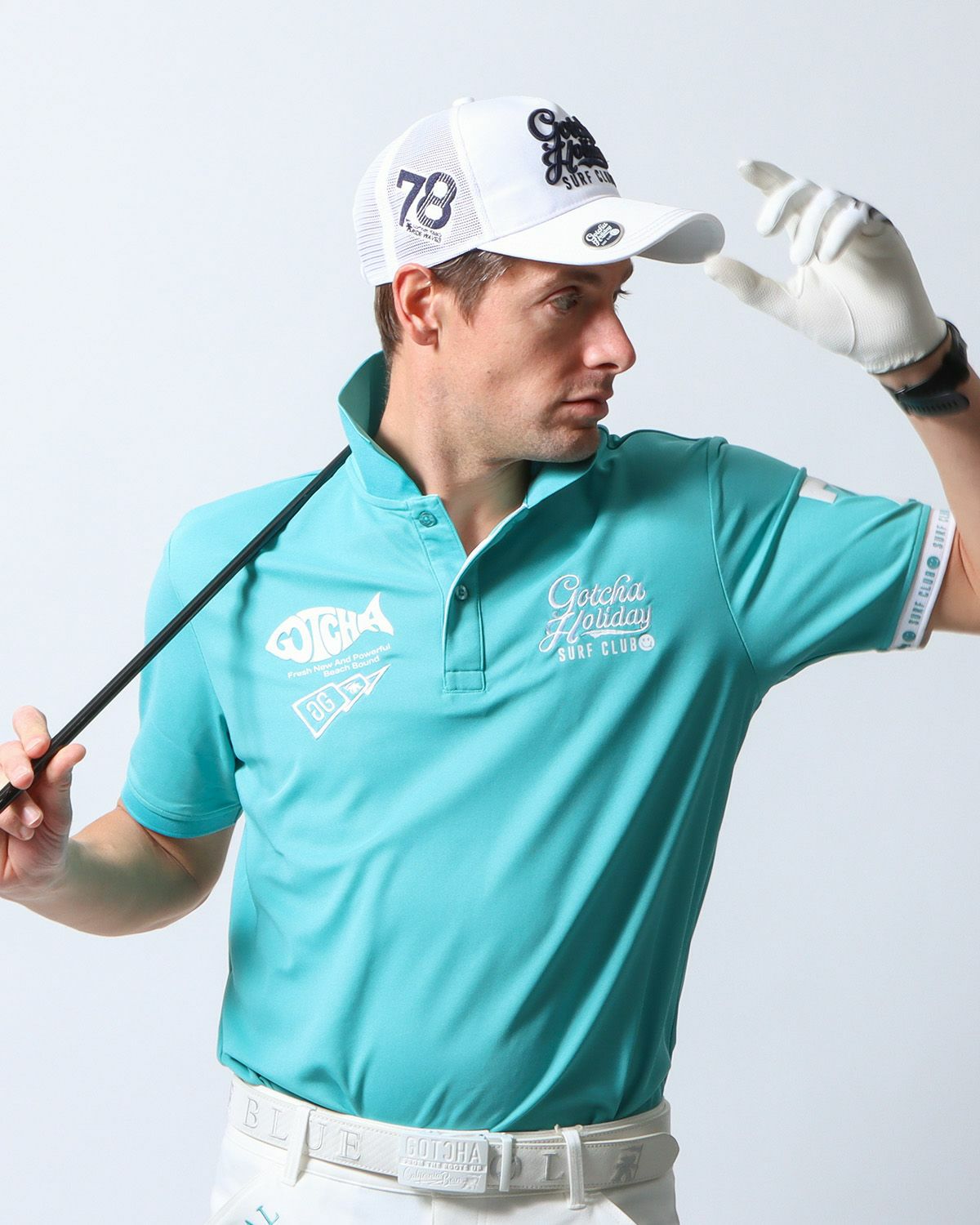 ターコイズ：183cm/70kg(Lサイズ着用)