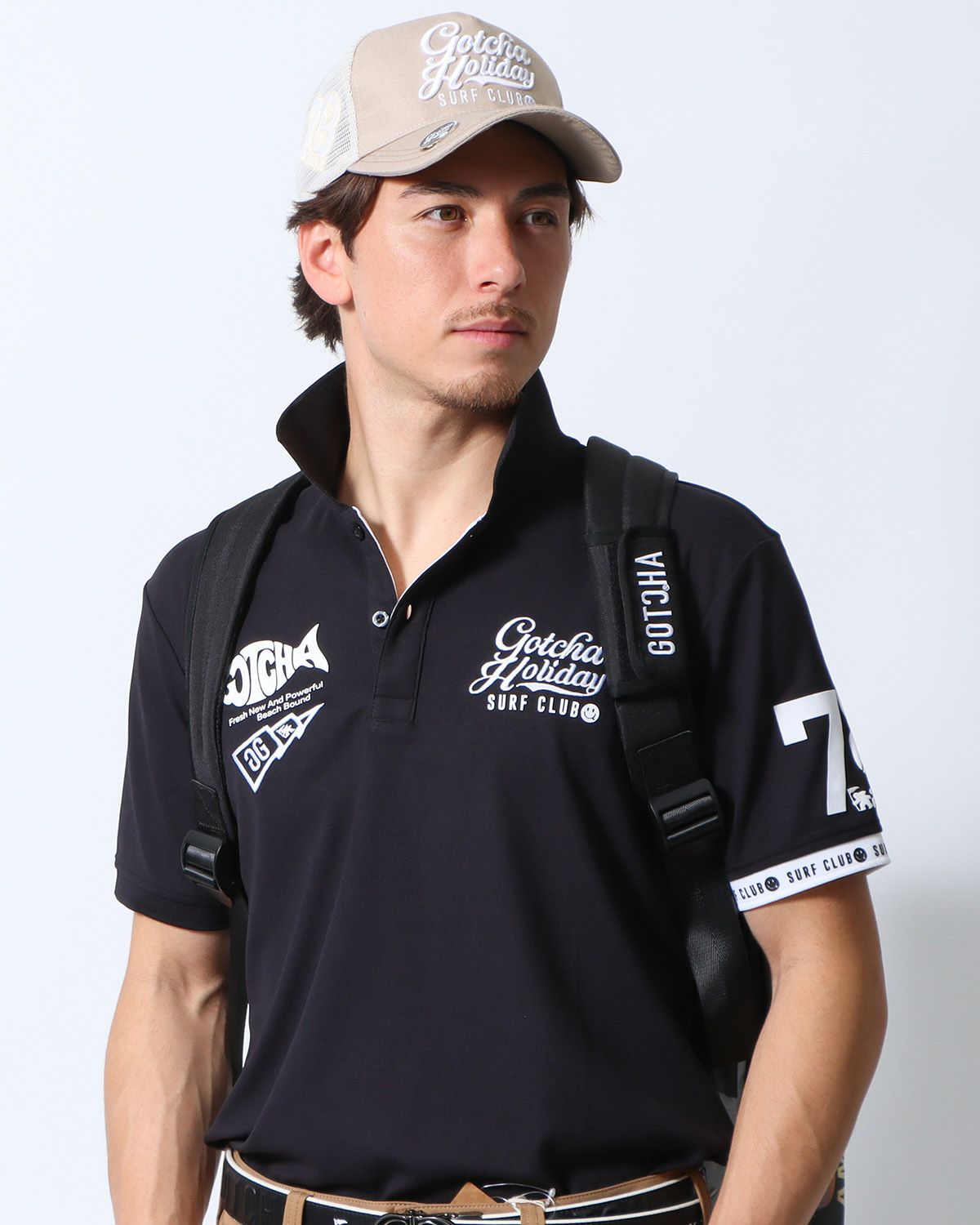 ブラック：180cm/70kg(Lサイズ着用)