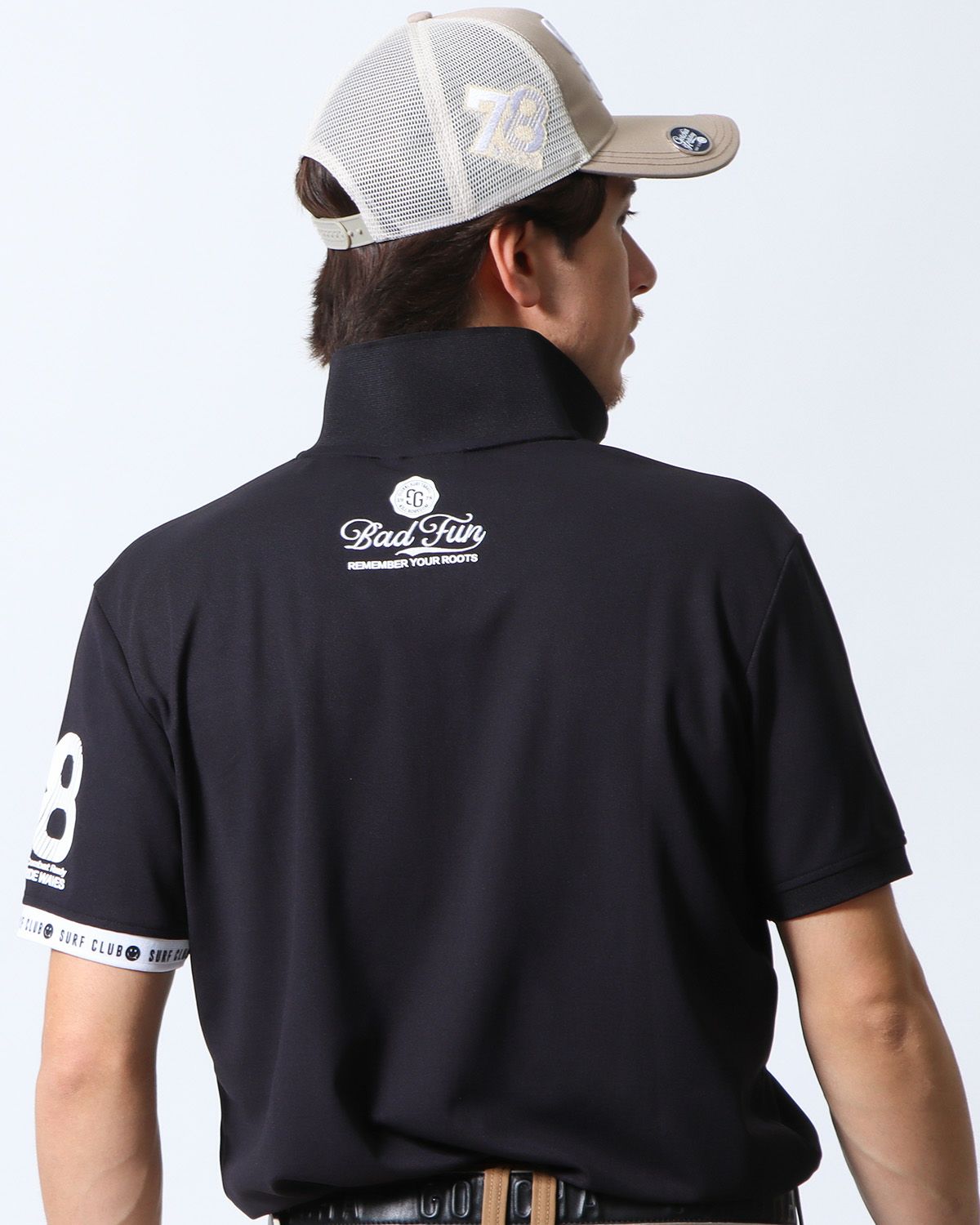 ブラック：180cm/70kg(Lサイズ着用)