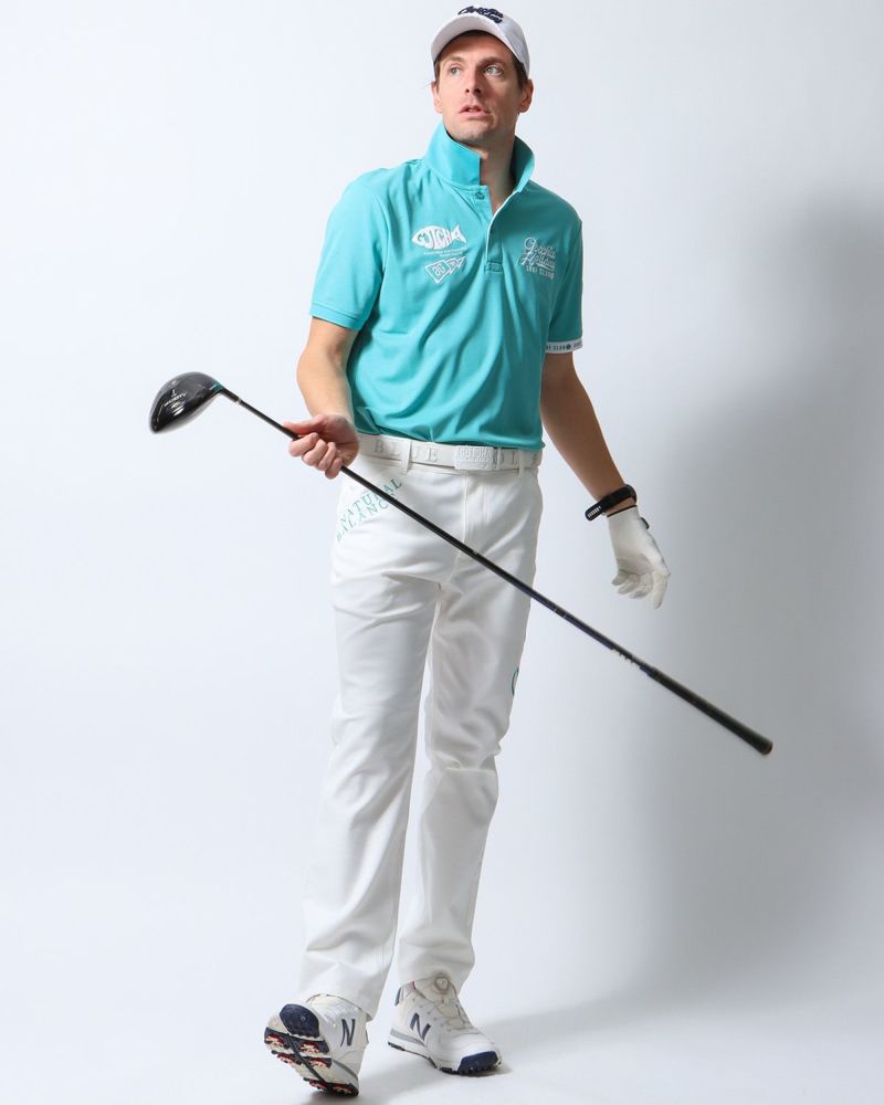 GOTCHA GOLF] ドライ UVカット ベーシック フィッシュポロ | PEET