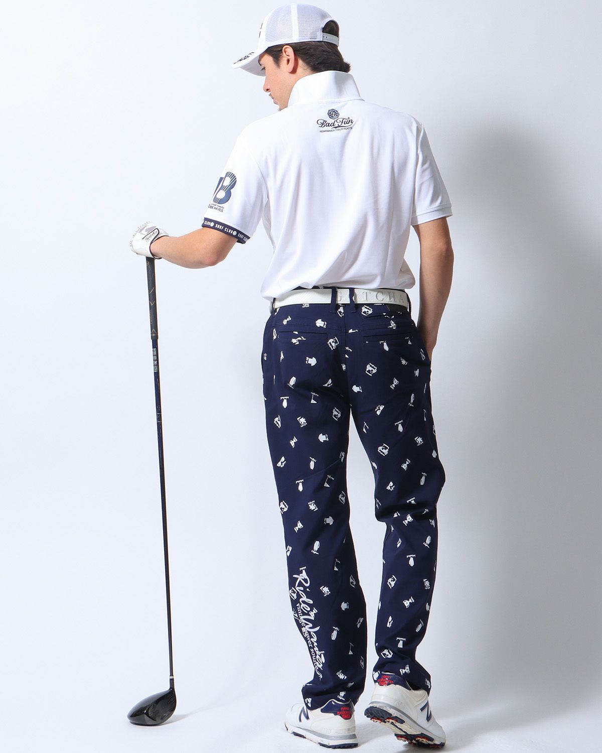 ホワイト：180cm/70kg(Lサイズ着用)
