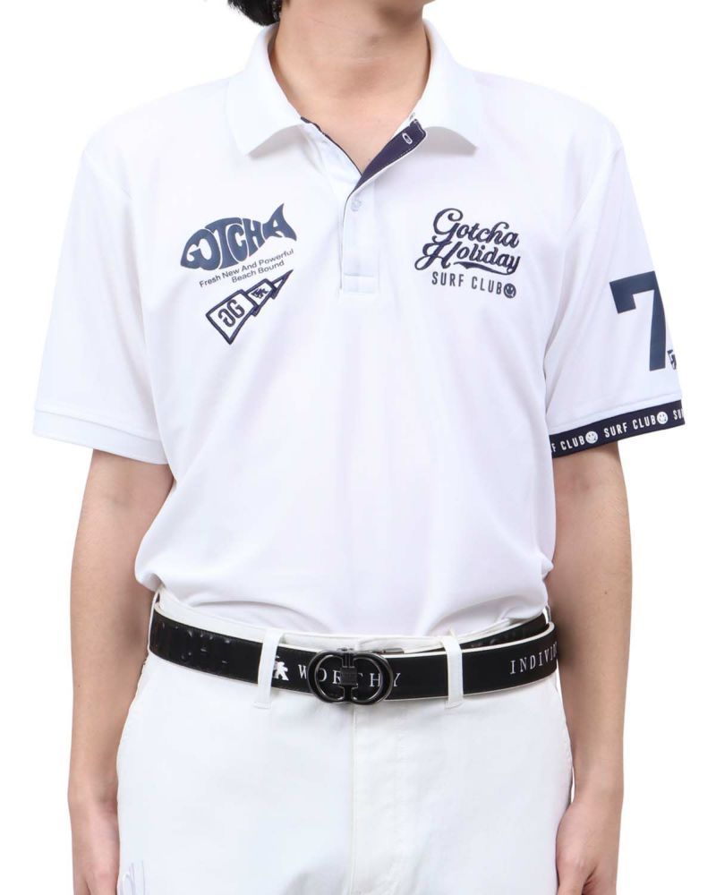 ホワイト：173cm63kg(Lサイズ着用)