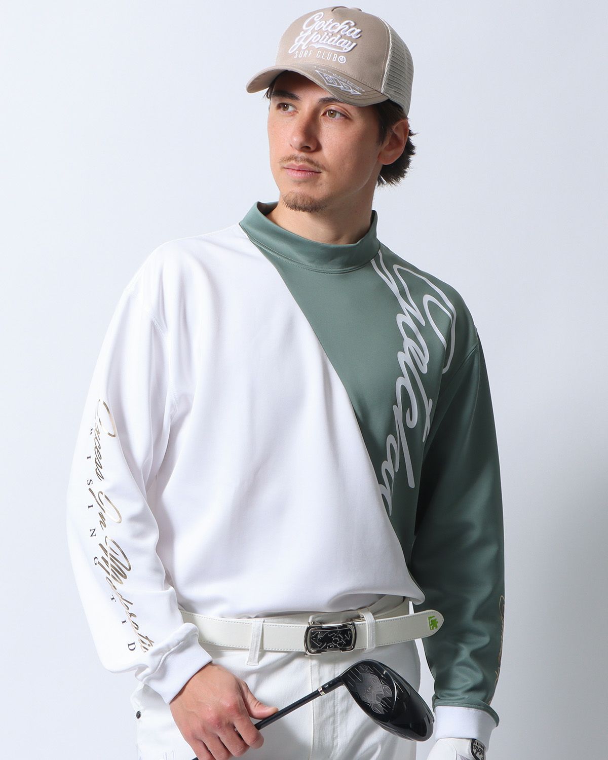 ホワイト：180cm/70kg(Lサイズ着用)