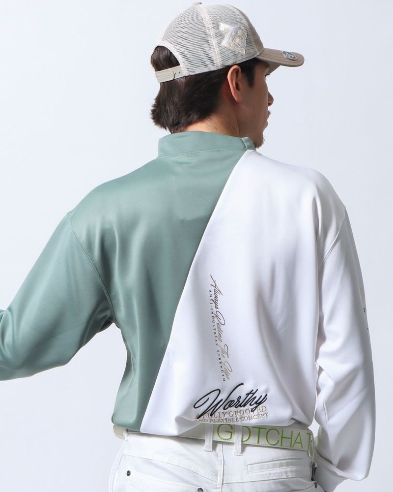 ホワイト：180cm/70kg(Lサイズ着用)