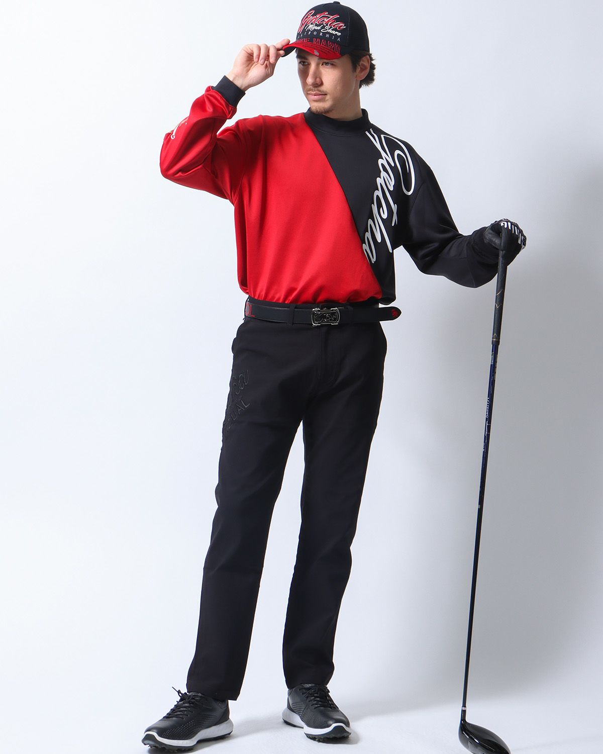 レッド：180cm/70kg(Lサイズ着用)