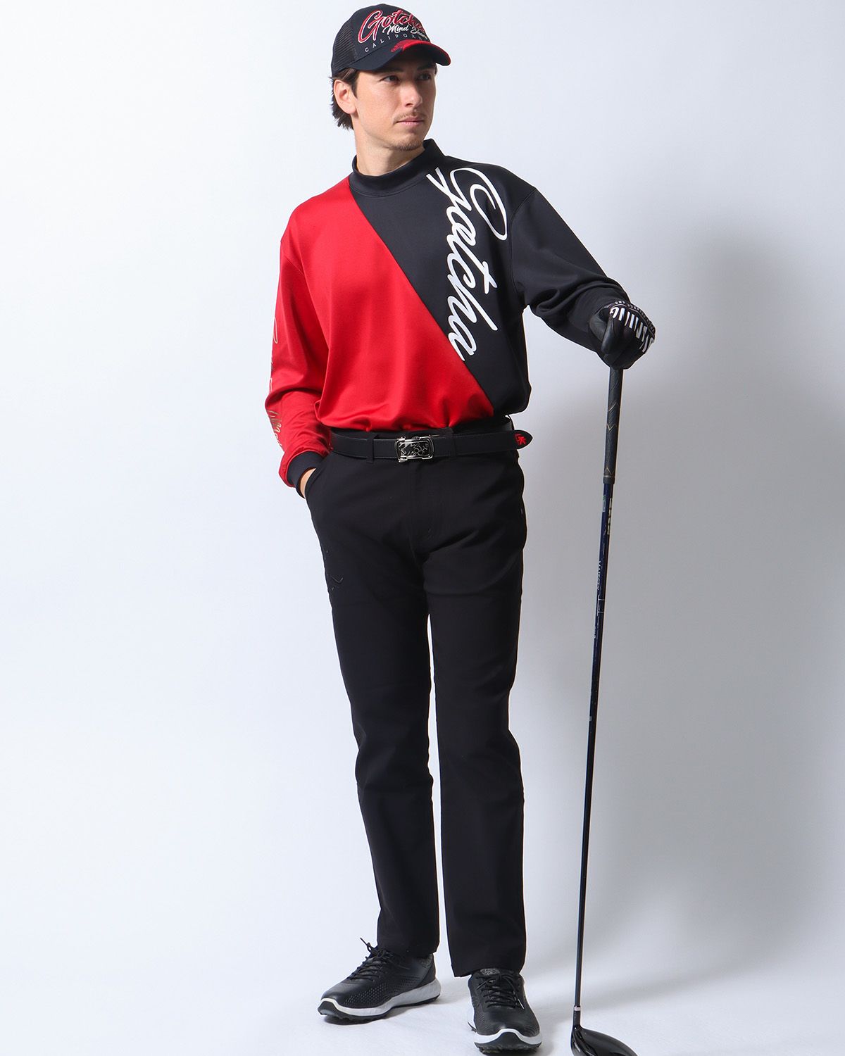 レッド：180cm/70kg(Lサイズ着用)