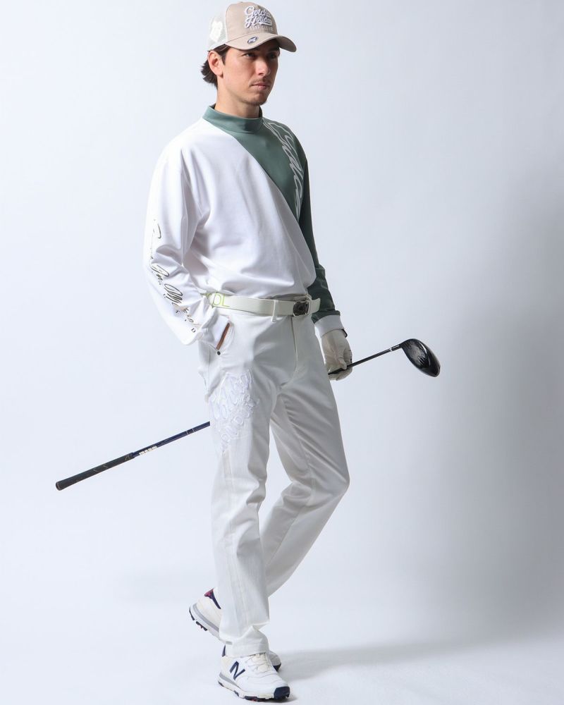 ホワイト：180cm/70kg(Lサイズ着用)