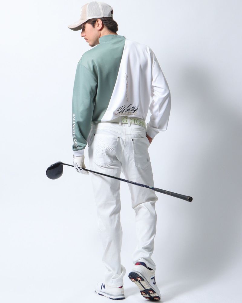 ホワイト：180cm/70kg(Lサイズ着用)