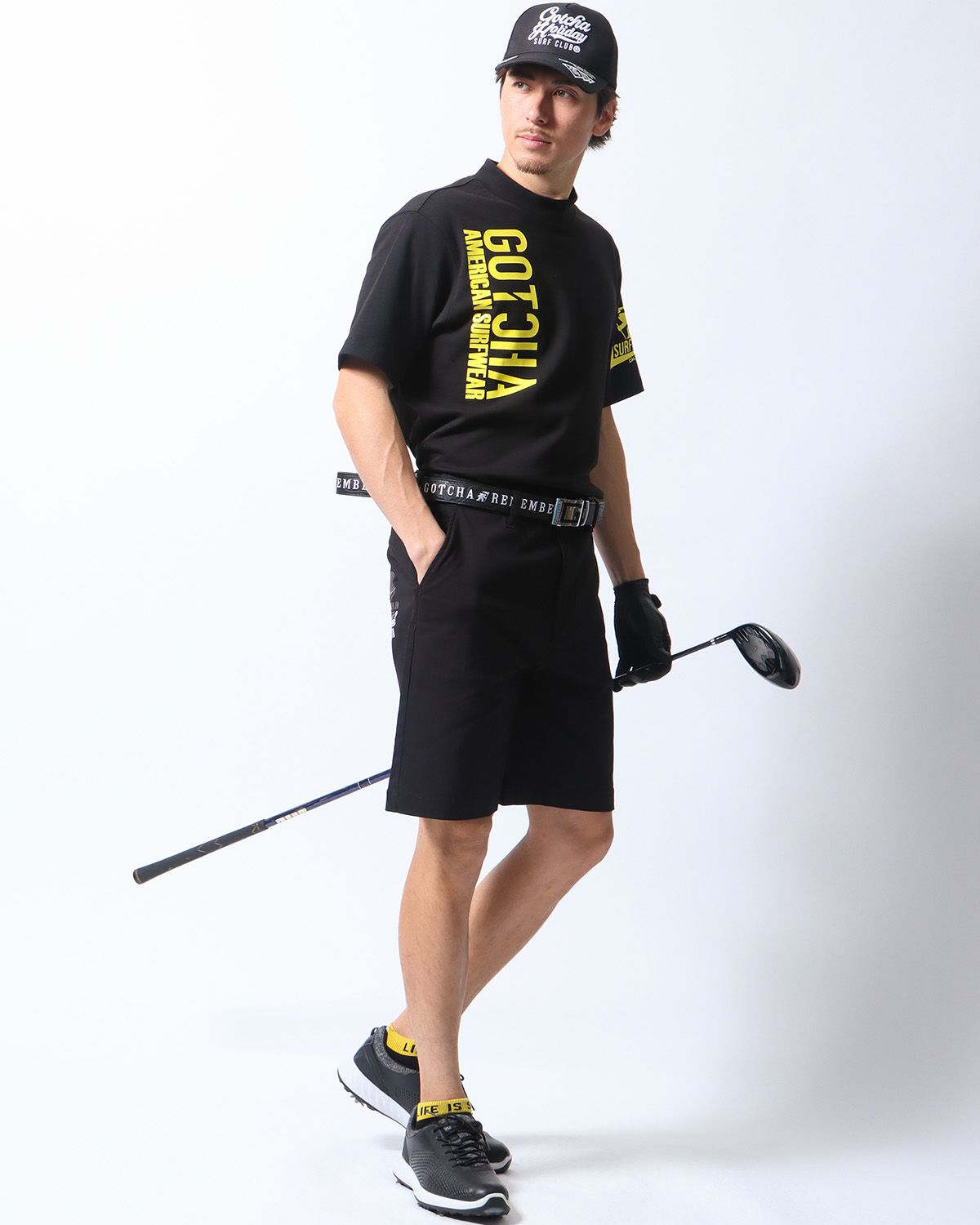 ブラック：180cm/70kg(Lサイズ着用)