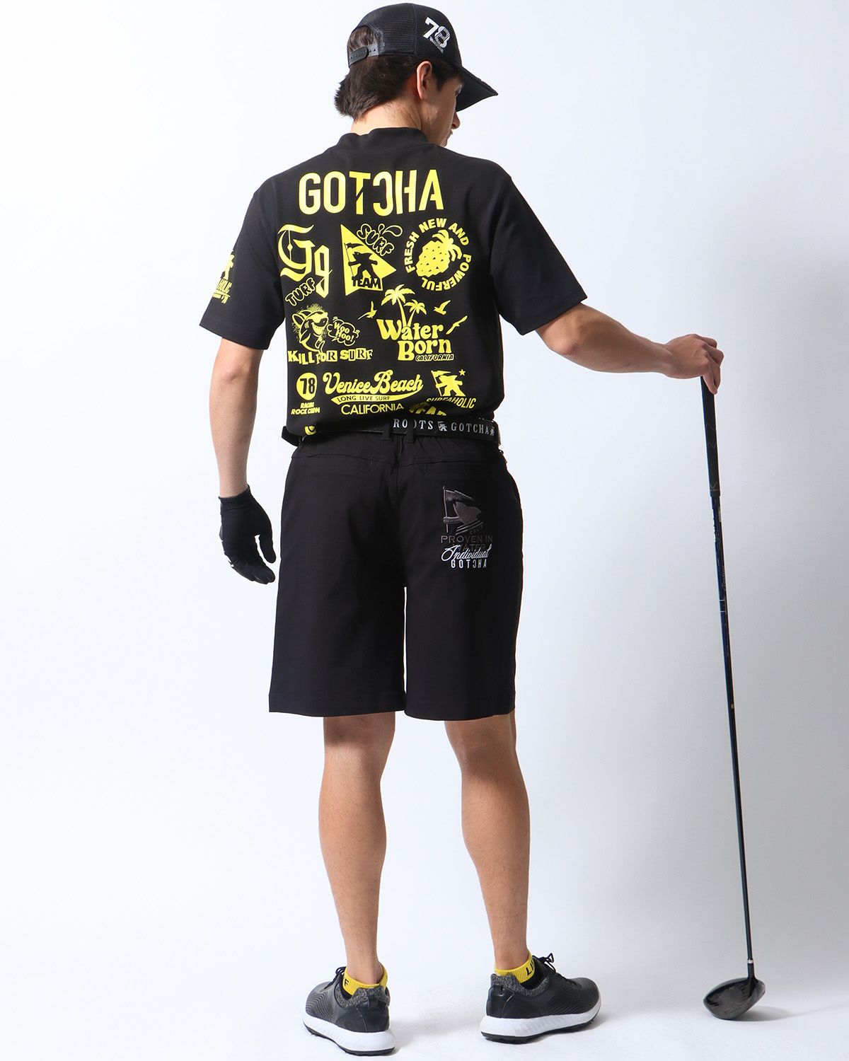 ブラック：180cm/70kg(Lサイズ着用)