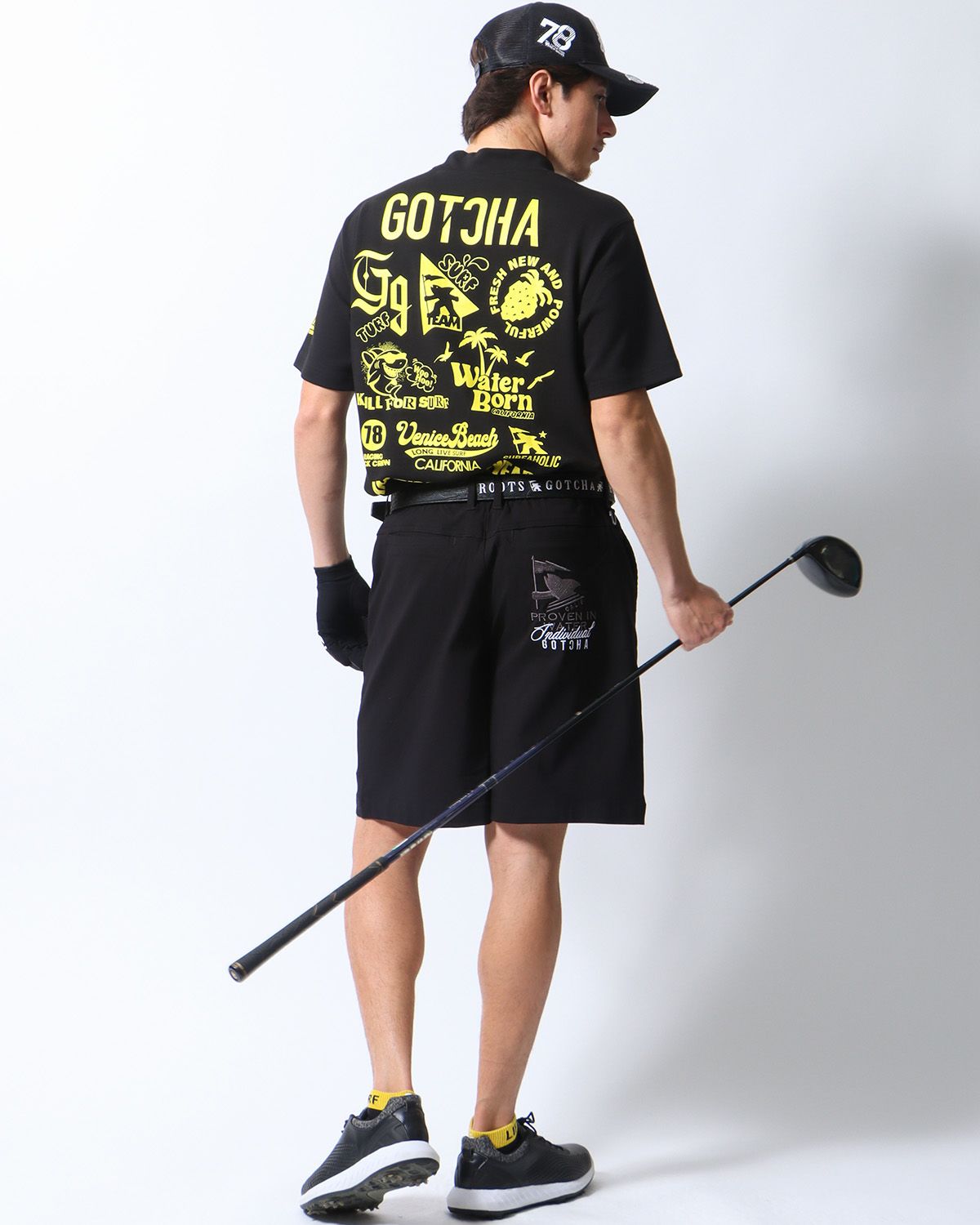 ブラック：180cm/70kg(Lサイズ着用)