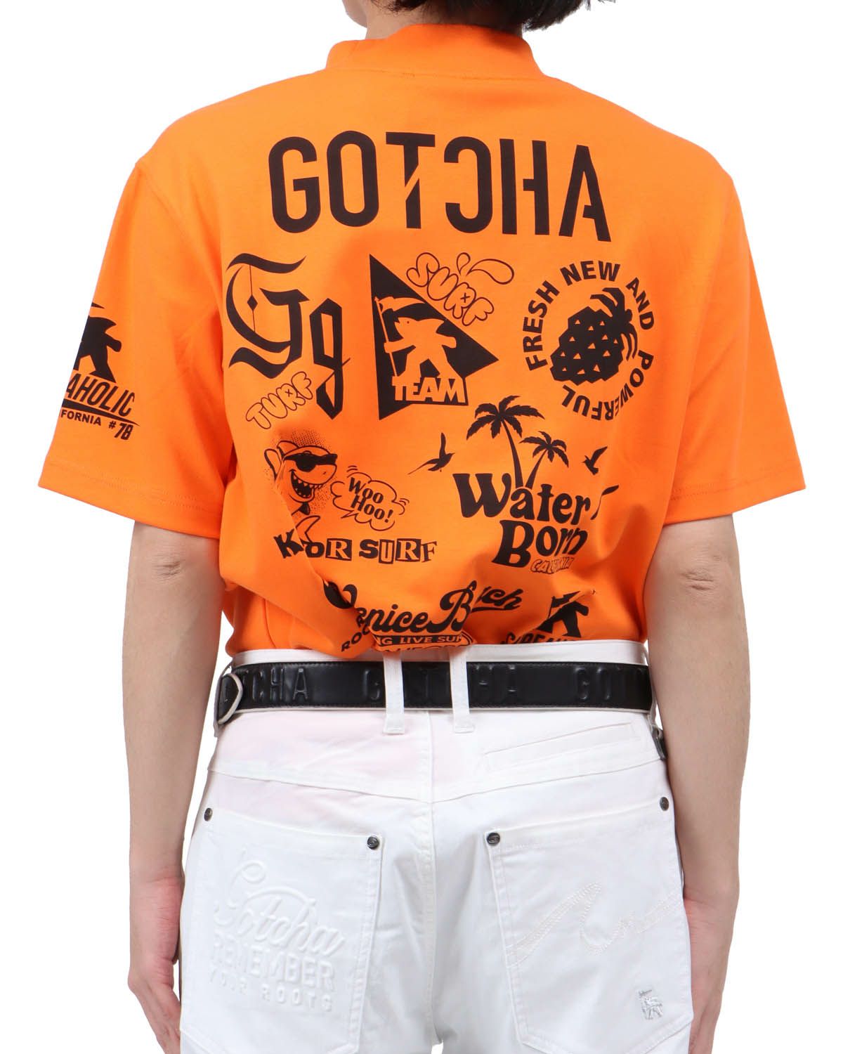 オレンジ：173cm63kg(Lサイズ着用)