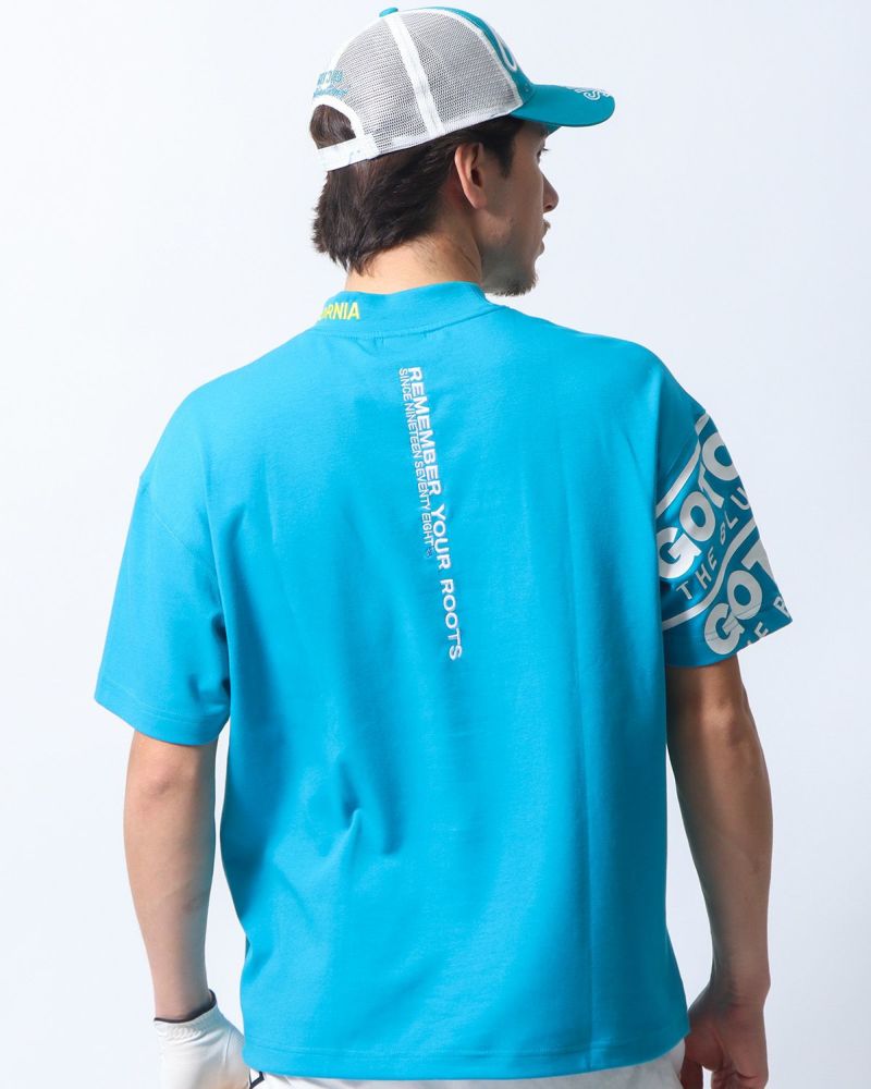 エメラルドグリーン：180cm/70kg(Lサイズ着用)