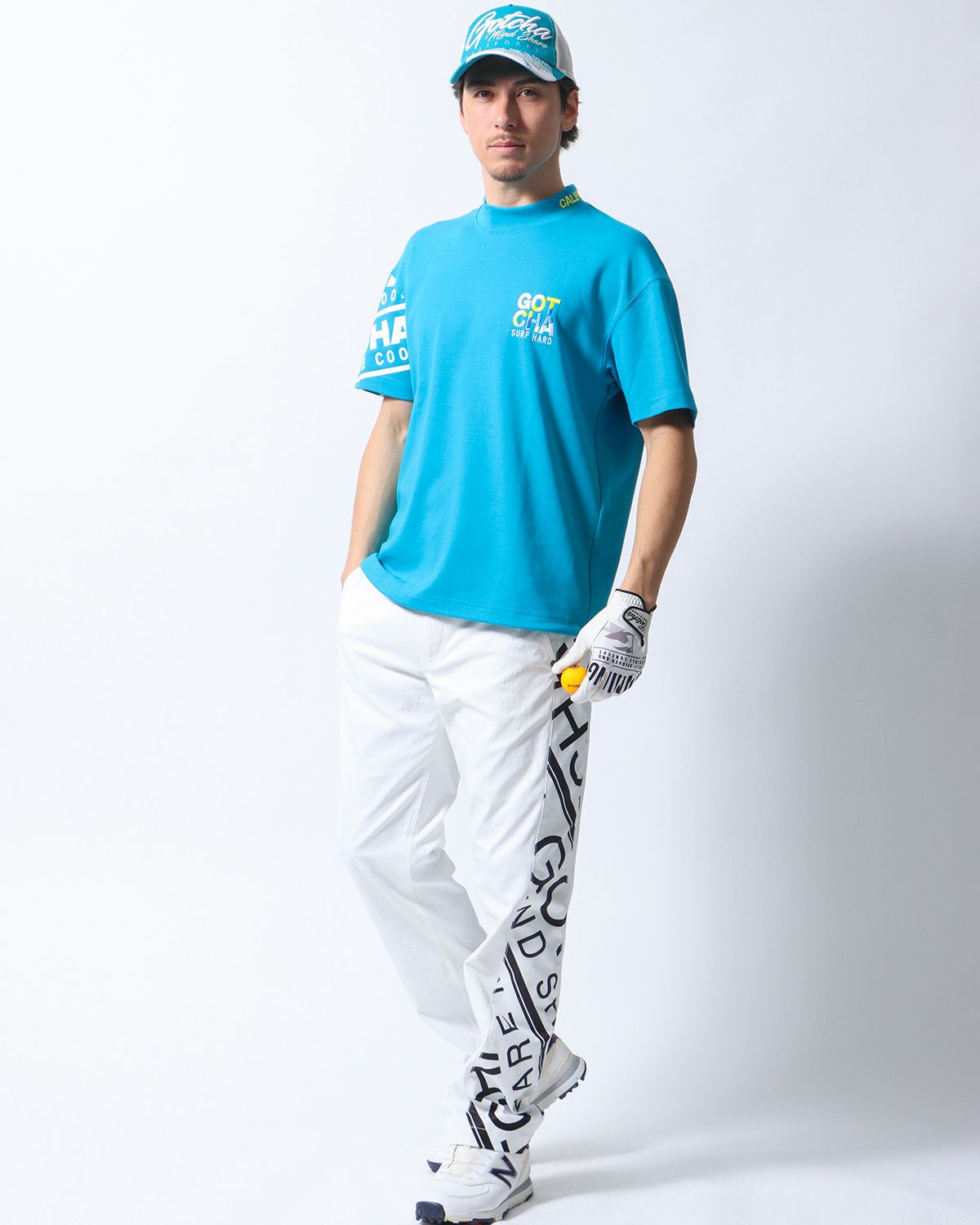 エメラルドグリーン：180cm/70kg(Lサイズ着用)