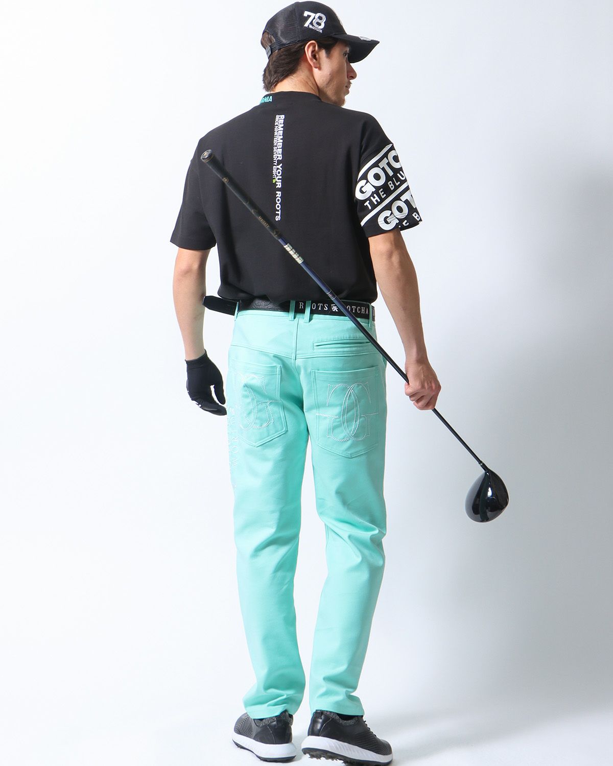 ブラック：180cm/70kg(Lサイズ着用)