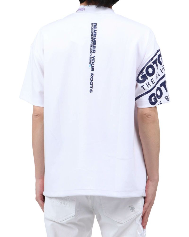 ホワイト：173cm63kg(Lサイズ着用)