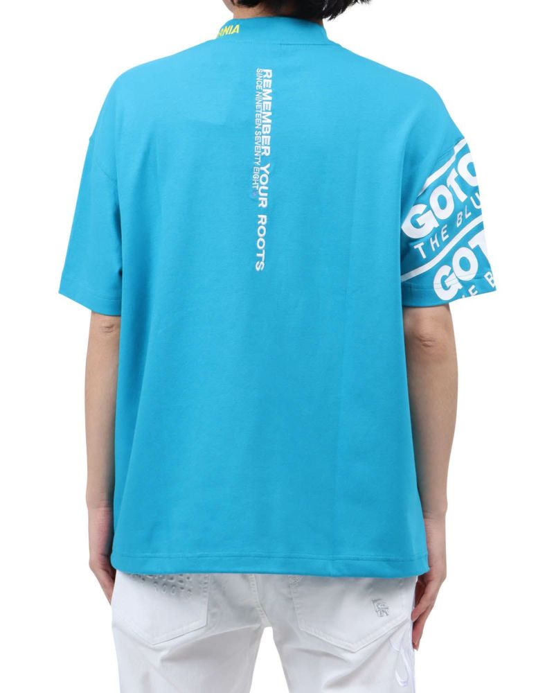 エメラルドグリーン：173cm63kg(Lサイズ着用)