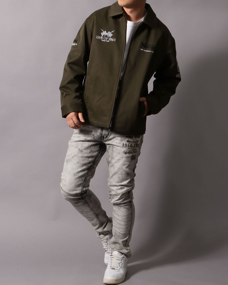 カーキ：178cm/75kg(XLサイズ着用)