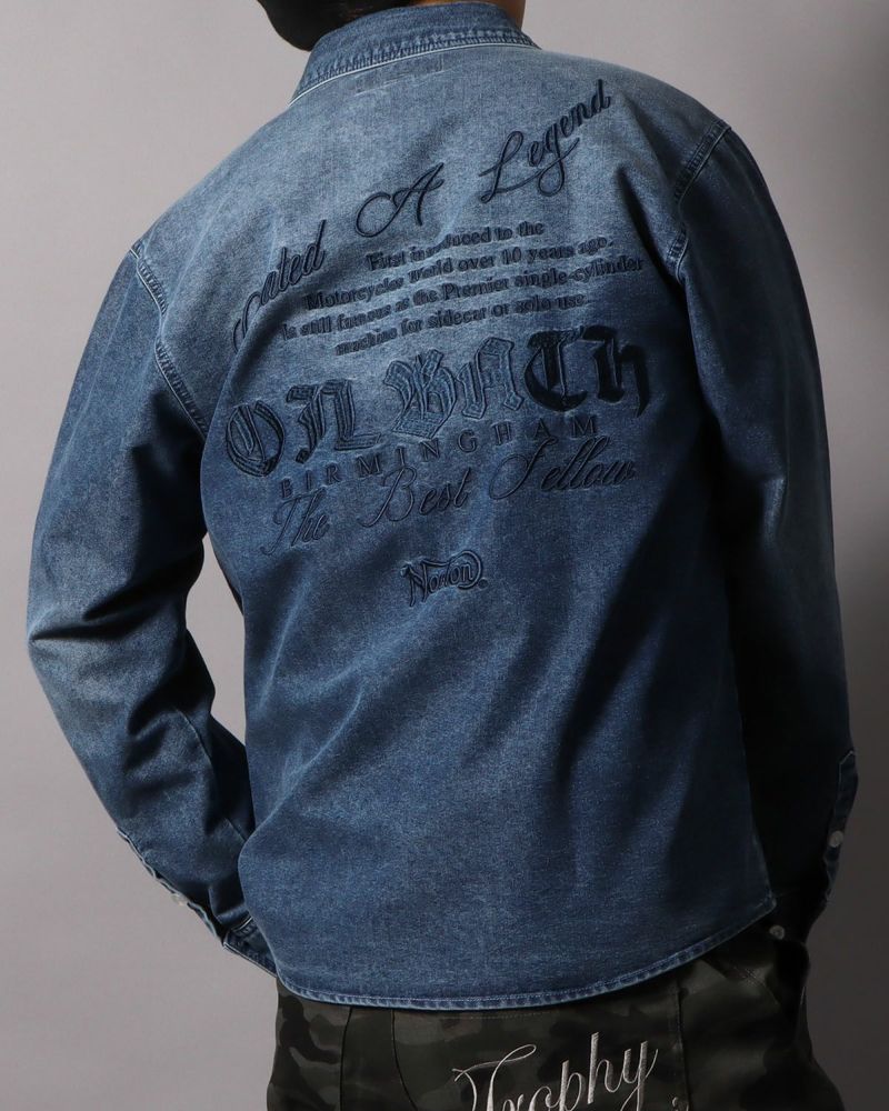 インディゴ：178cm/75kg(Lサイズ着用)