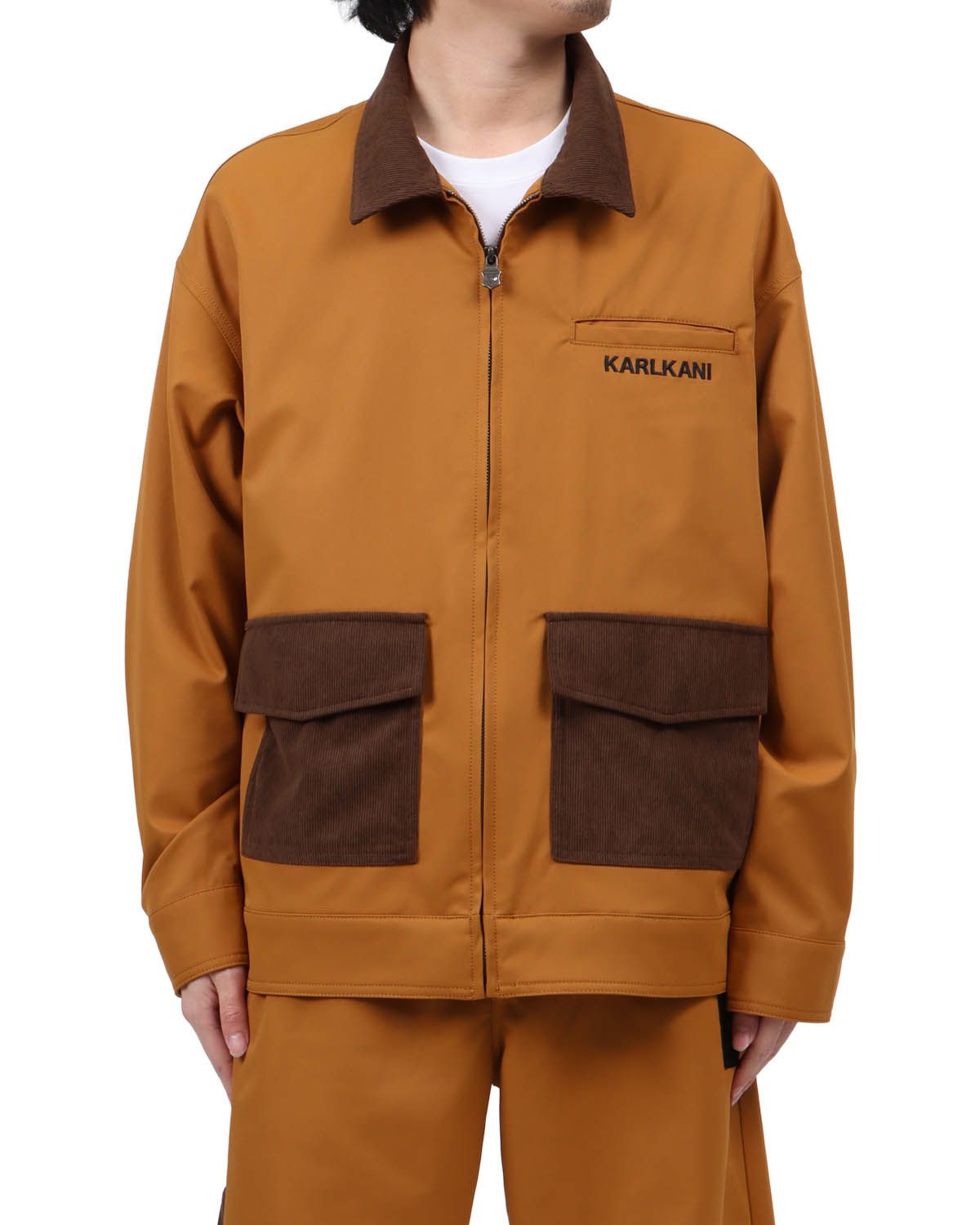 キャメル：173cm63kg(Lサイズ着用)