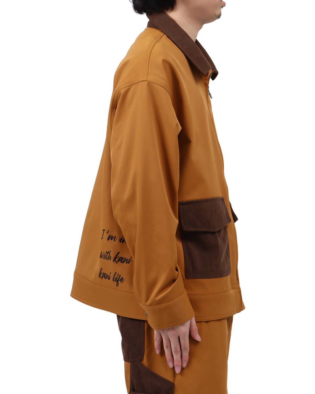 キャメル：173cm63kg(Lサイズ着用)