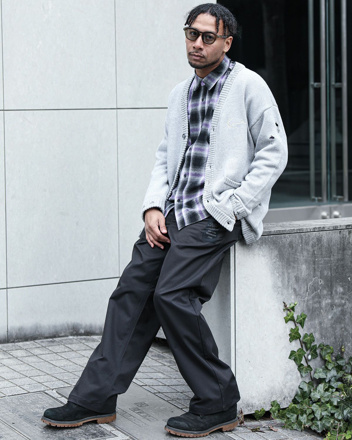 パープル：183cm(XXLサイズ着用)