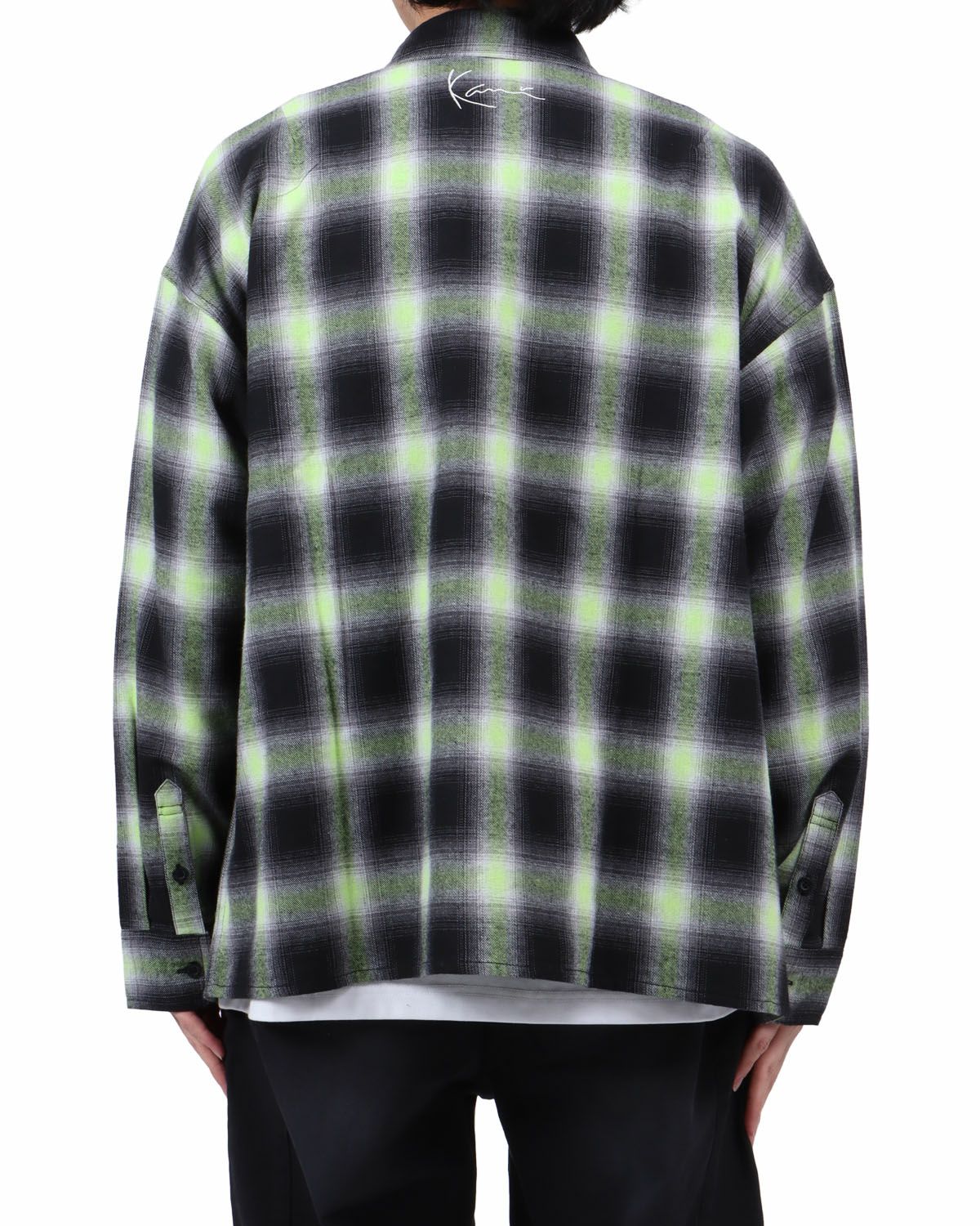 イエローグリーン：173cm63kg(Lサイズ着用)