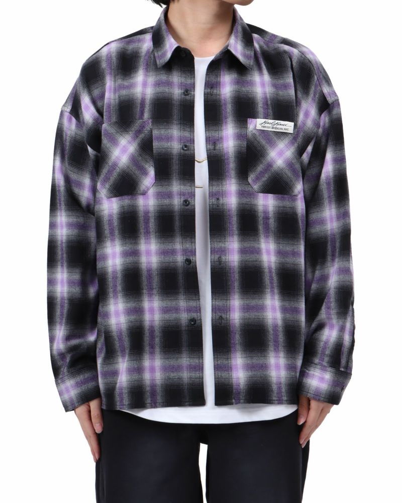 パープル：173cm63kg(Lサイズ着用)