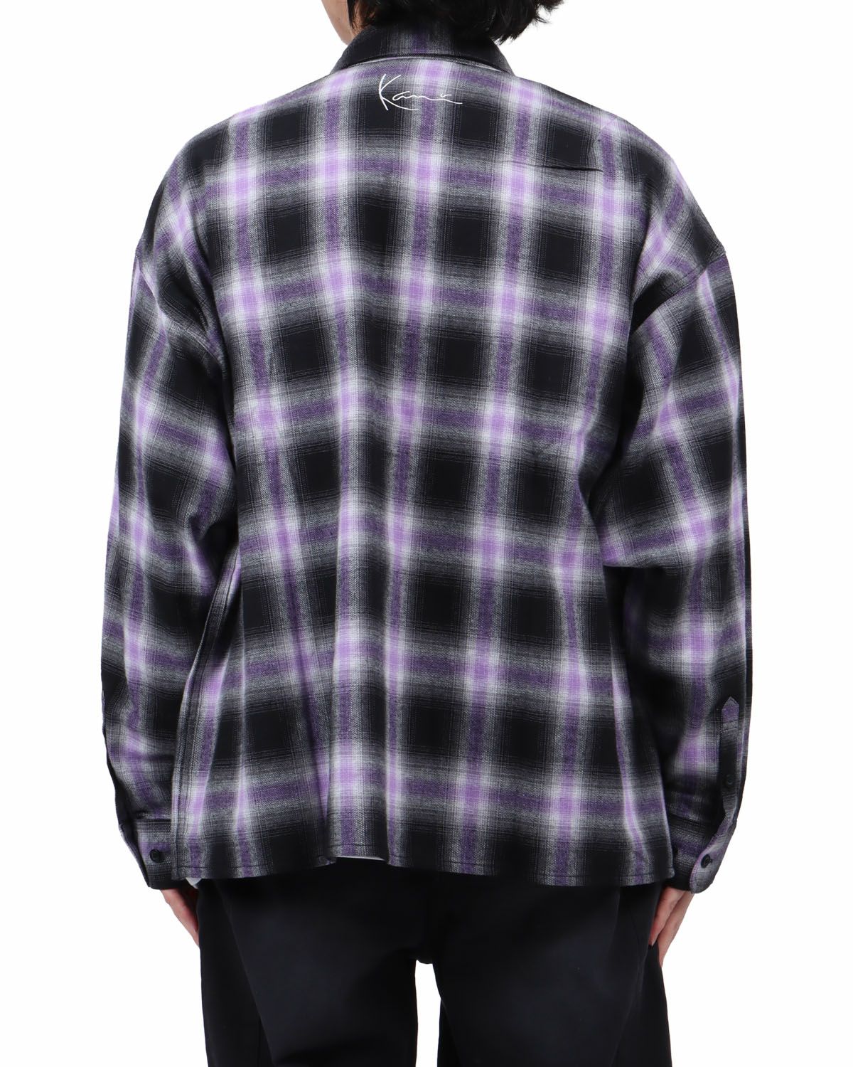 パープル：173cm63kg(Lサイズ着用)