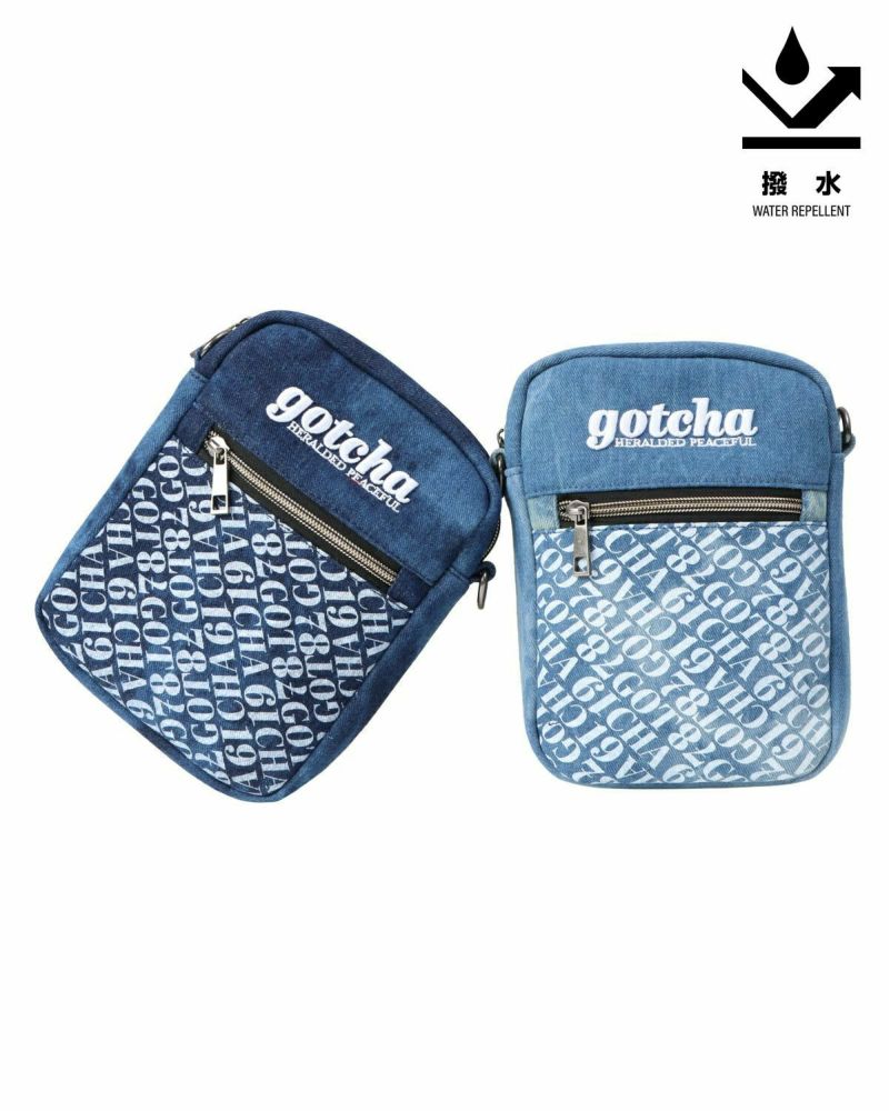 撥水 デニム ミニ ショルダーバッグ