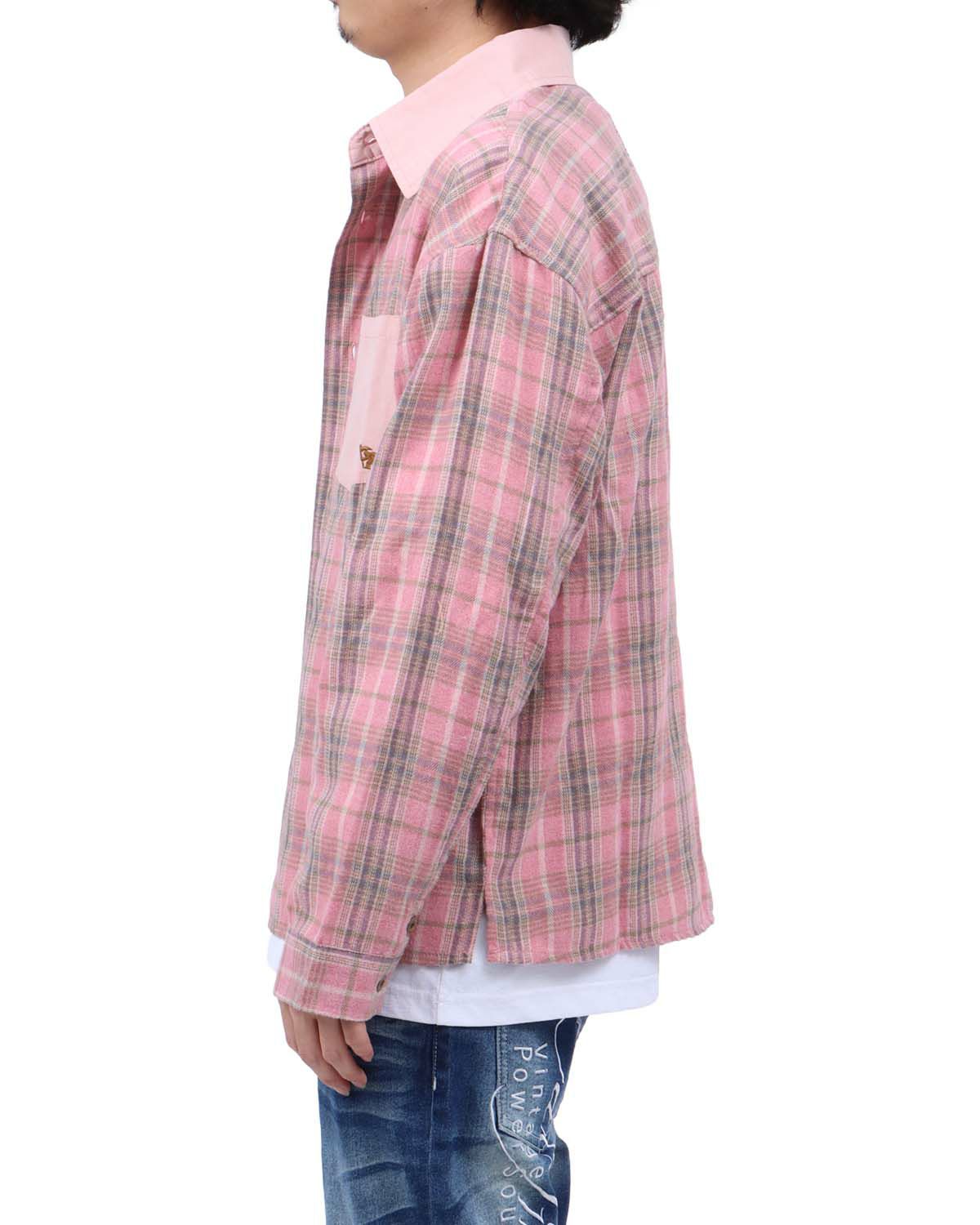 ピンク：173cm63kg(Lサイズ着用)