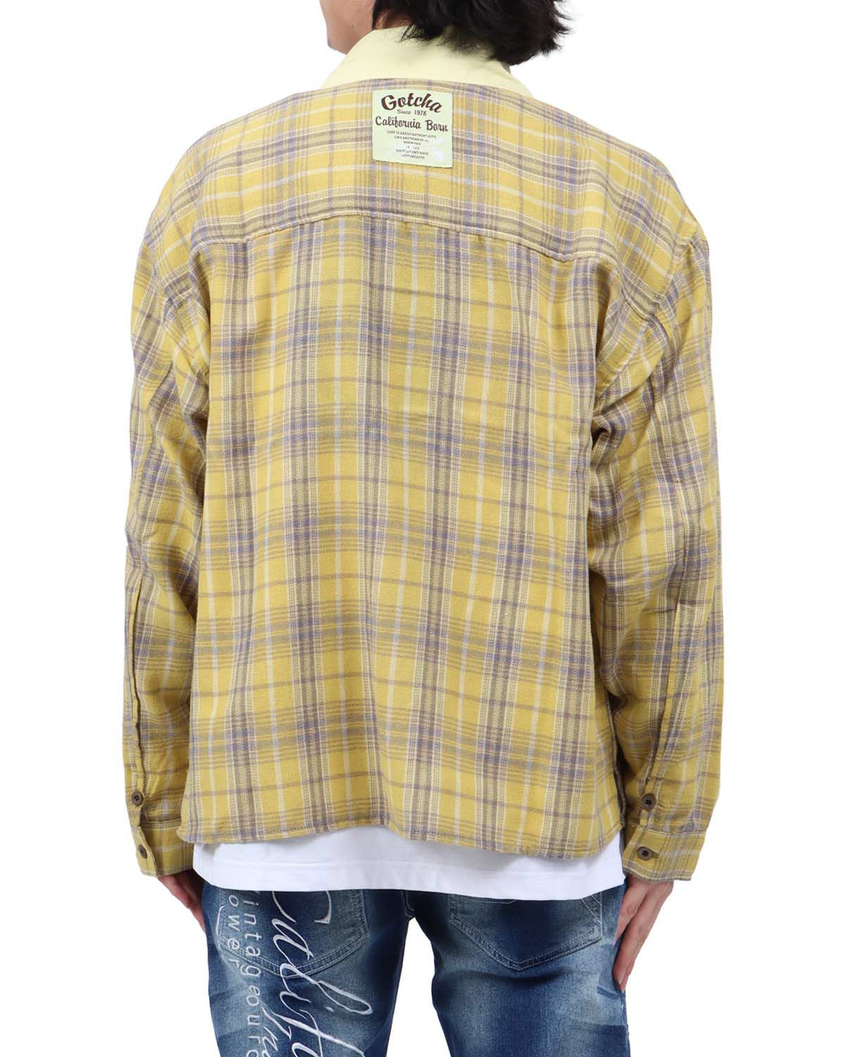 イエロー：173cm63kg(Lサイズ着用)