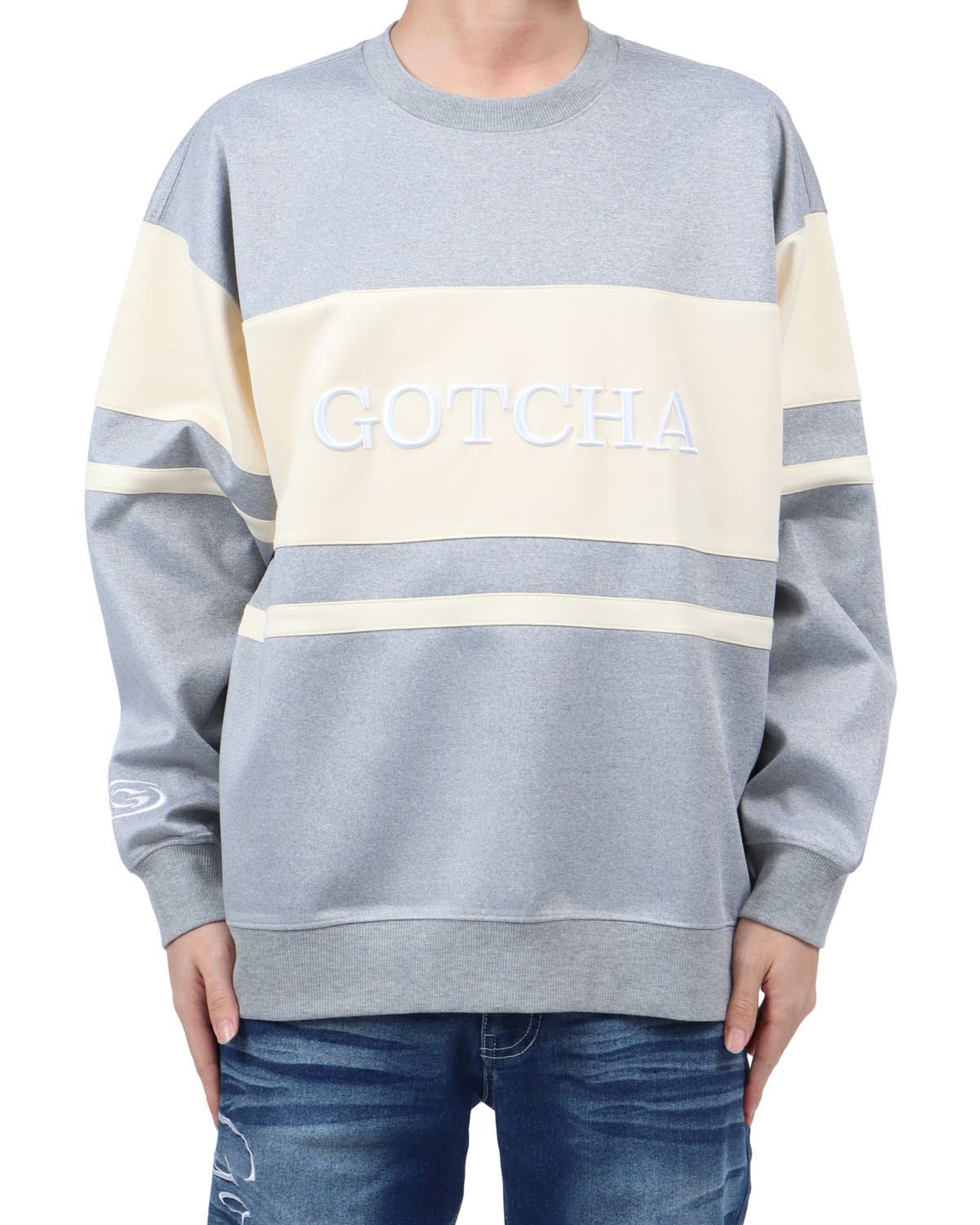 杢グレー：173cm63kg(Lサイズ着用)