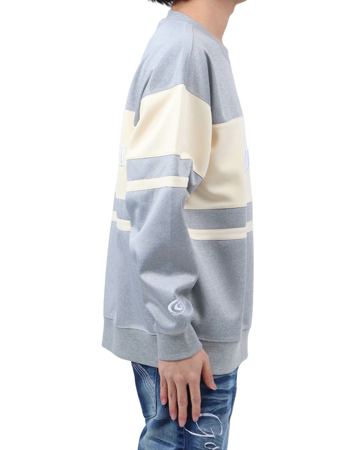 杢グレー：173cm63kg(Lサイズ着用)