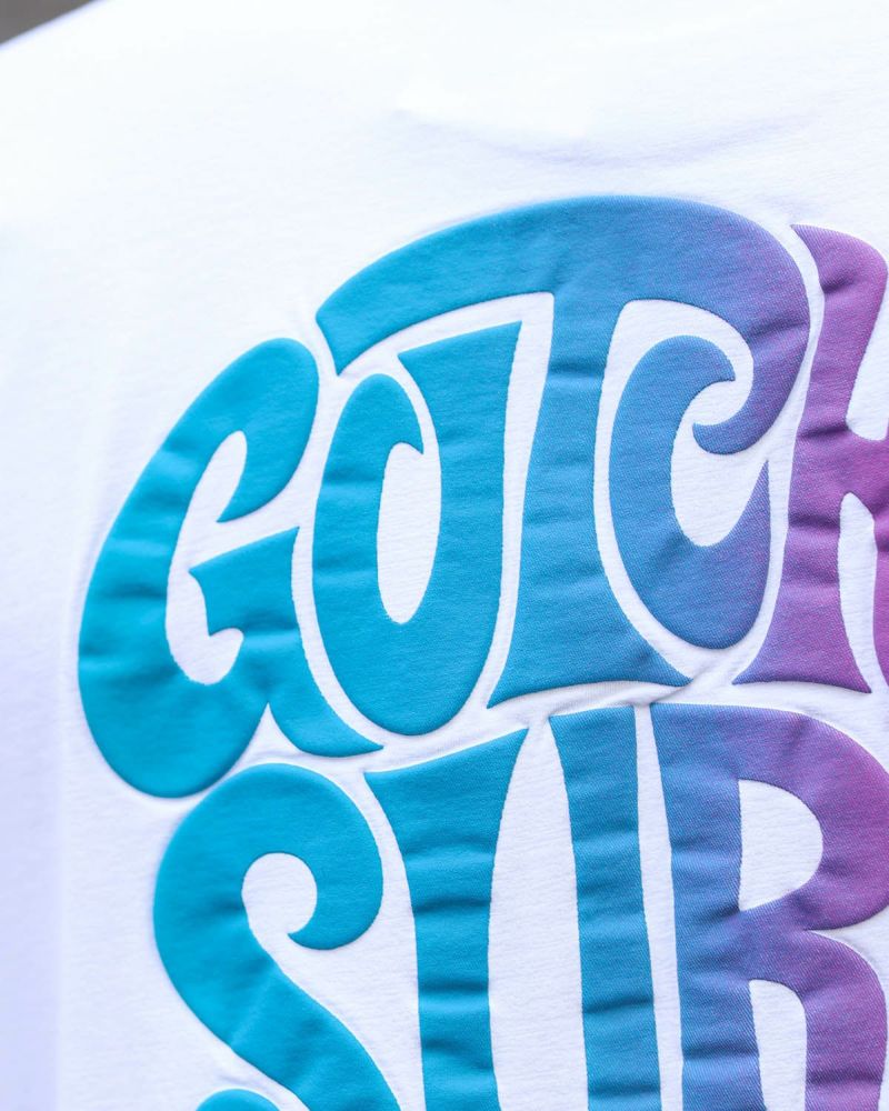 ホワイト：180cm/70kg(Lサイズ着用)