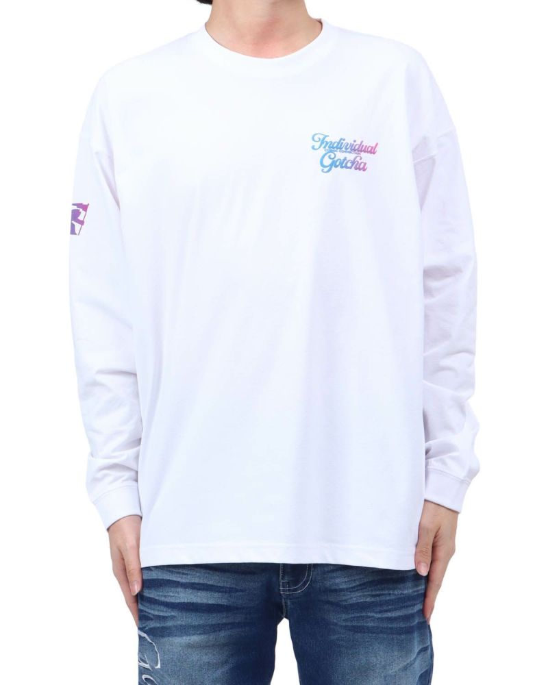 ホワイト：173cm63kg(Lサイズ着用)