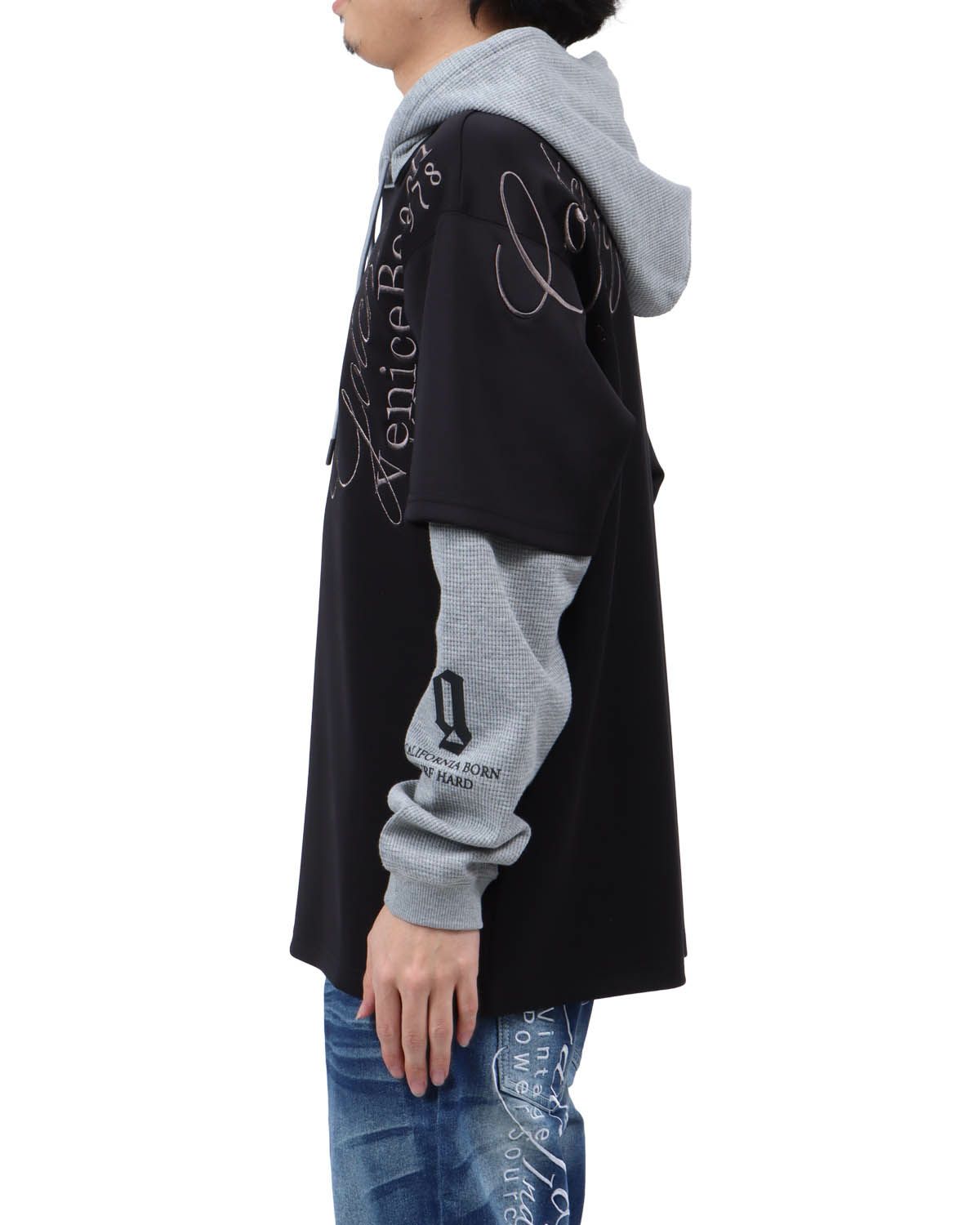 ブラック：173cm63kg(Lサイズ着用)